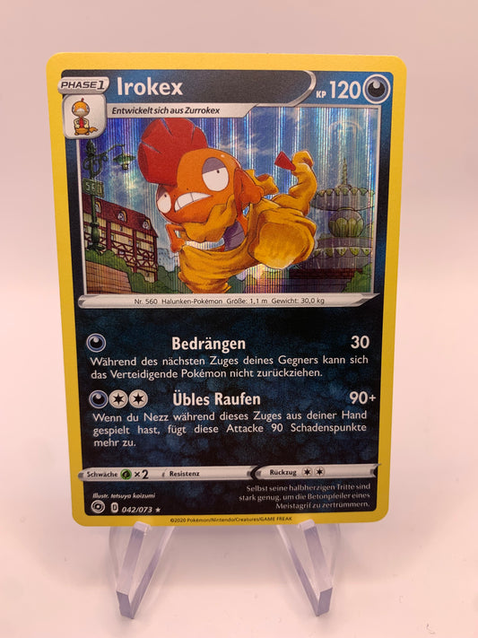 Pokémon Karte Holo Irokex 42/73 deutsch