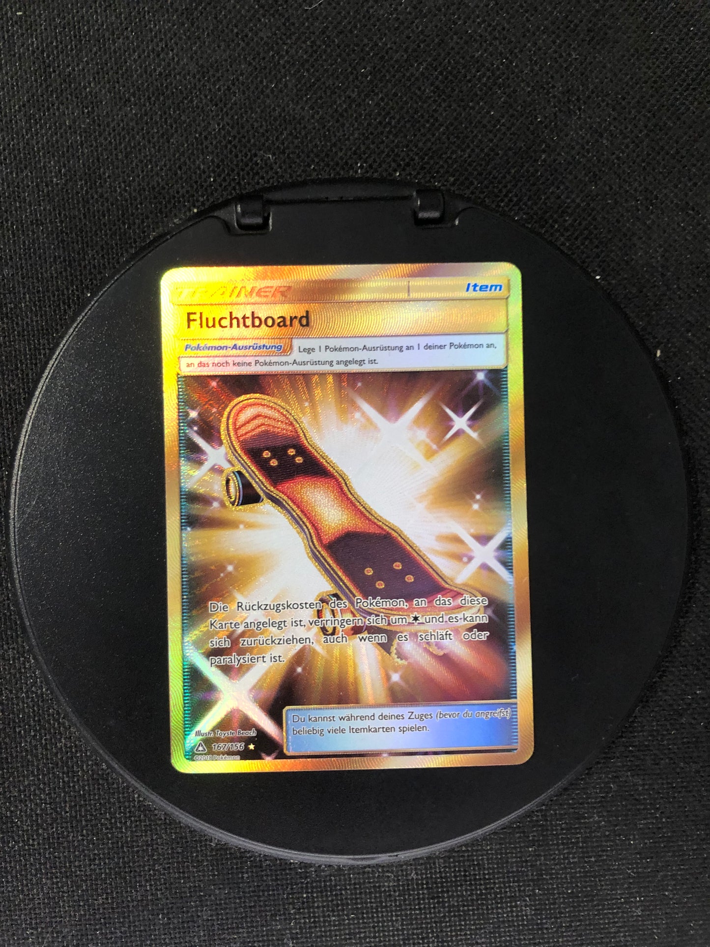 Pokemon Karte Gold Fluchtboard 167/156 Deutsch