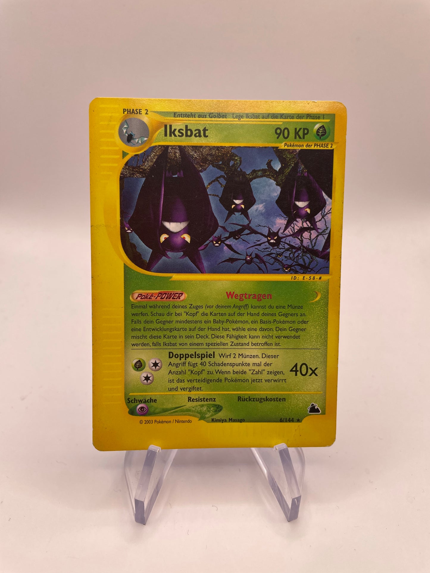 Pokemon Karte E-Series Iksbat 6/144 Deutsch