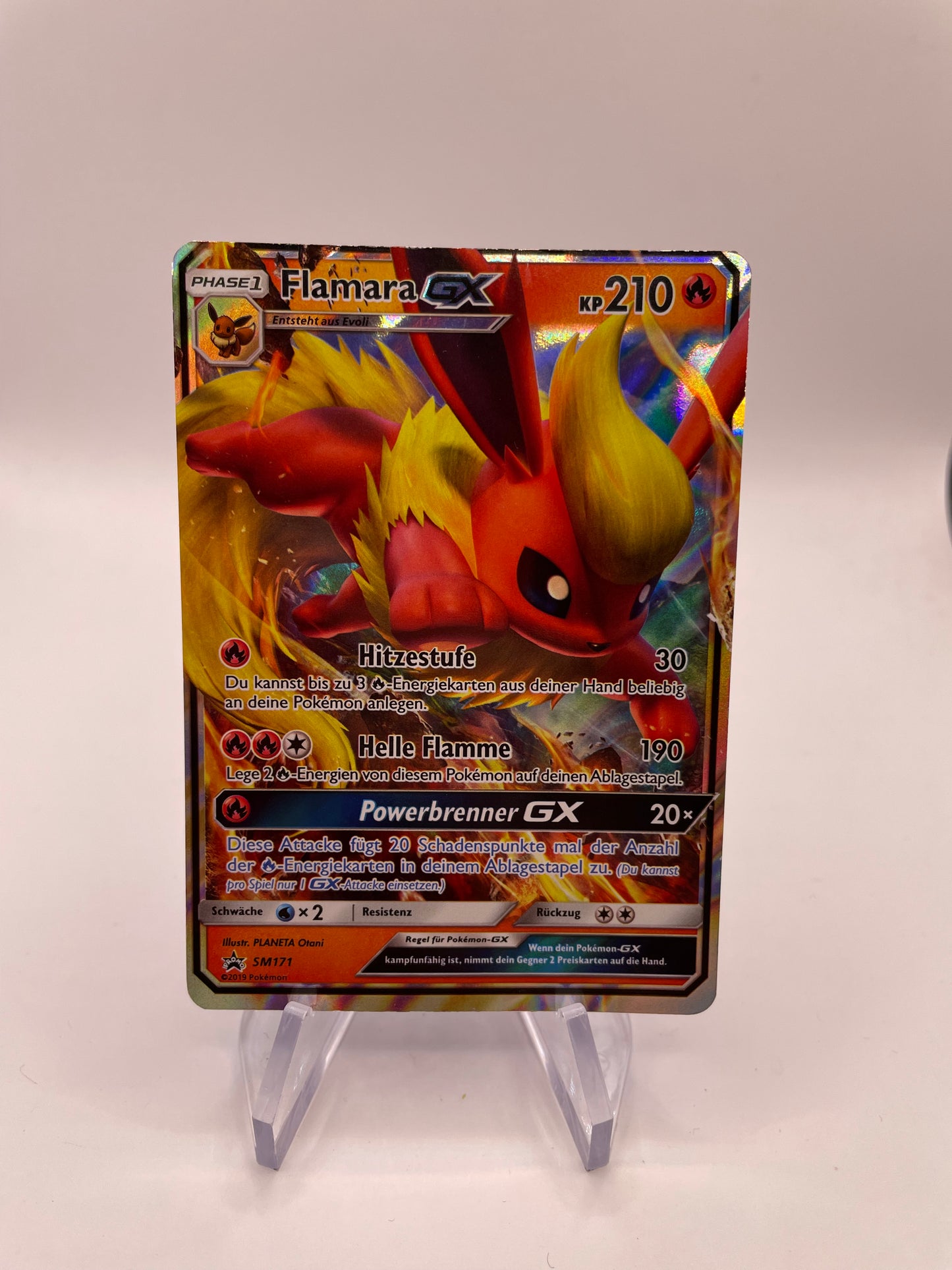Pokémon Karte Flamara GX SM171 Deutsch