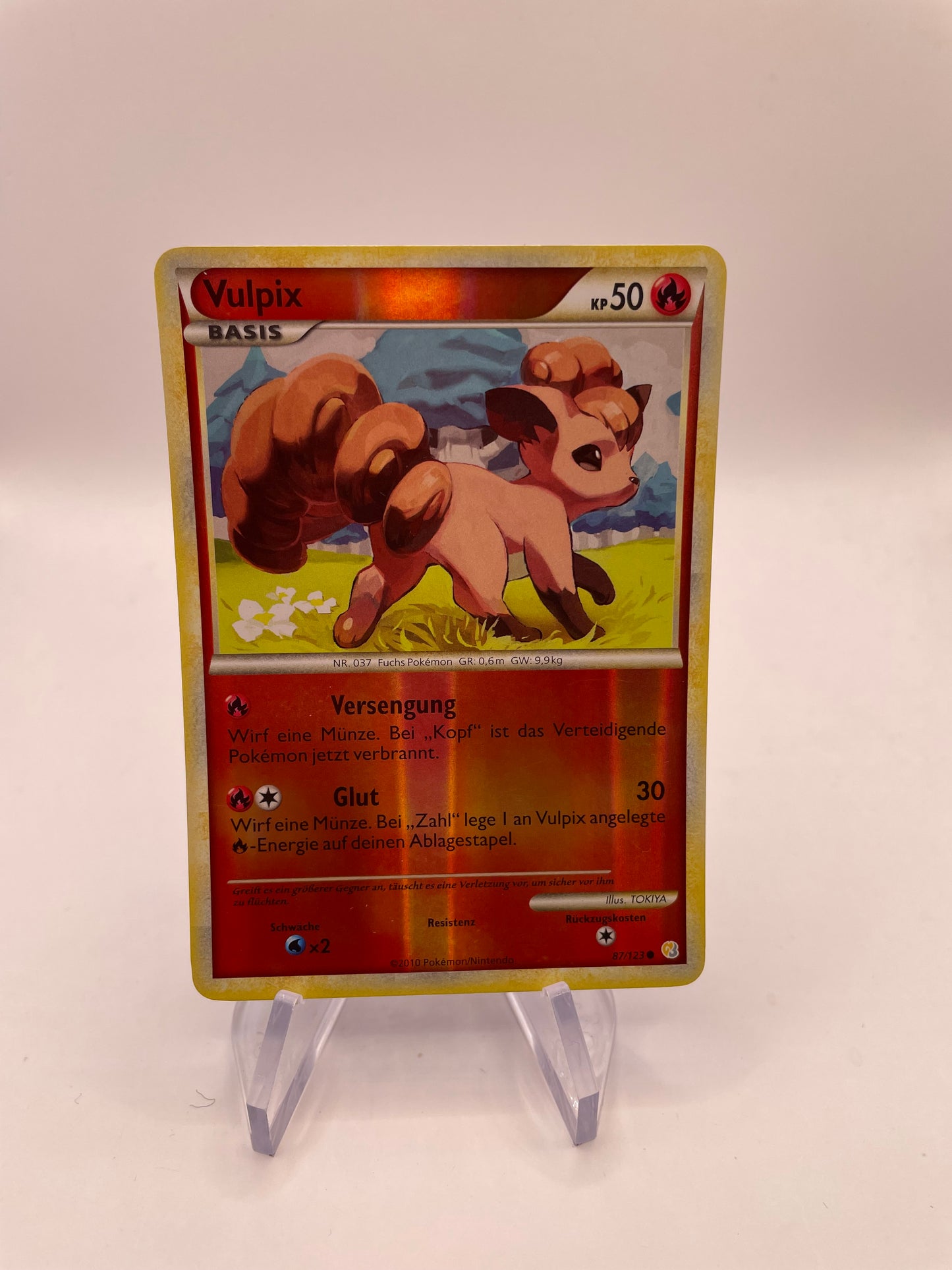 Pokemon Karte Revers Vulpix 87/123 Deutsch