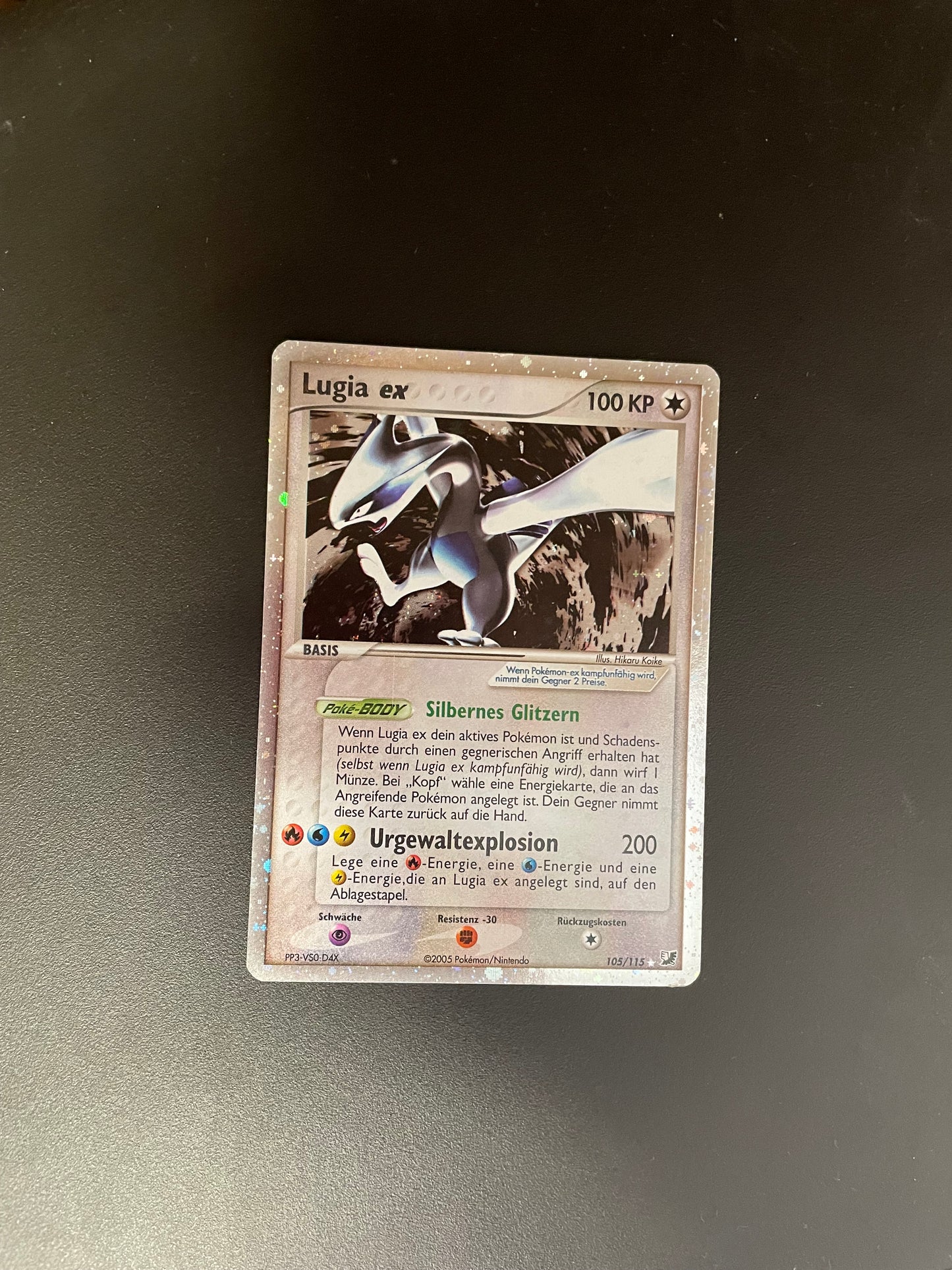 Pokemon Karte Ex Lugia 105/115 Deutsch