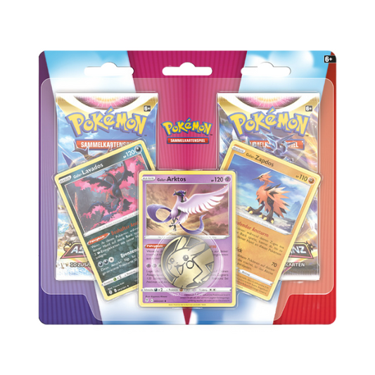 Pokemon Karten OVP Galar Zapdos Arktos Lavados 2er Pack Blister Deutsch