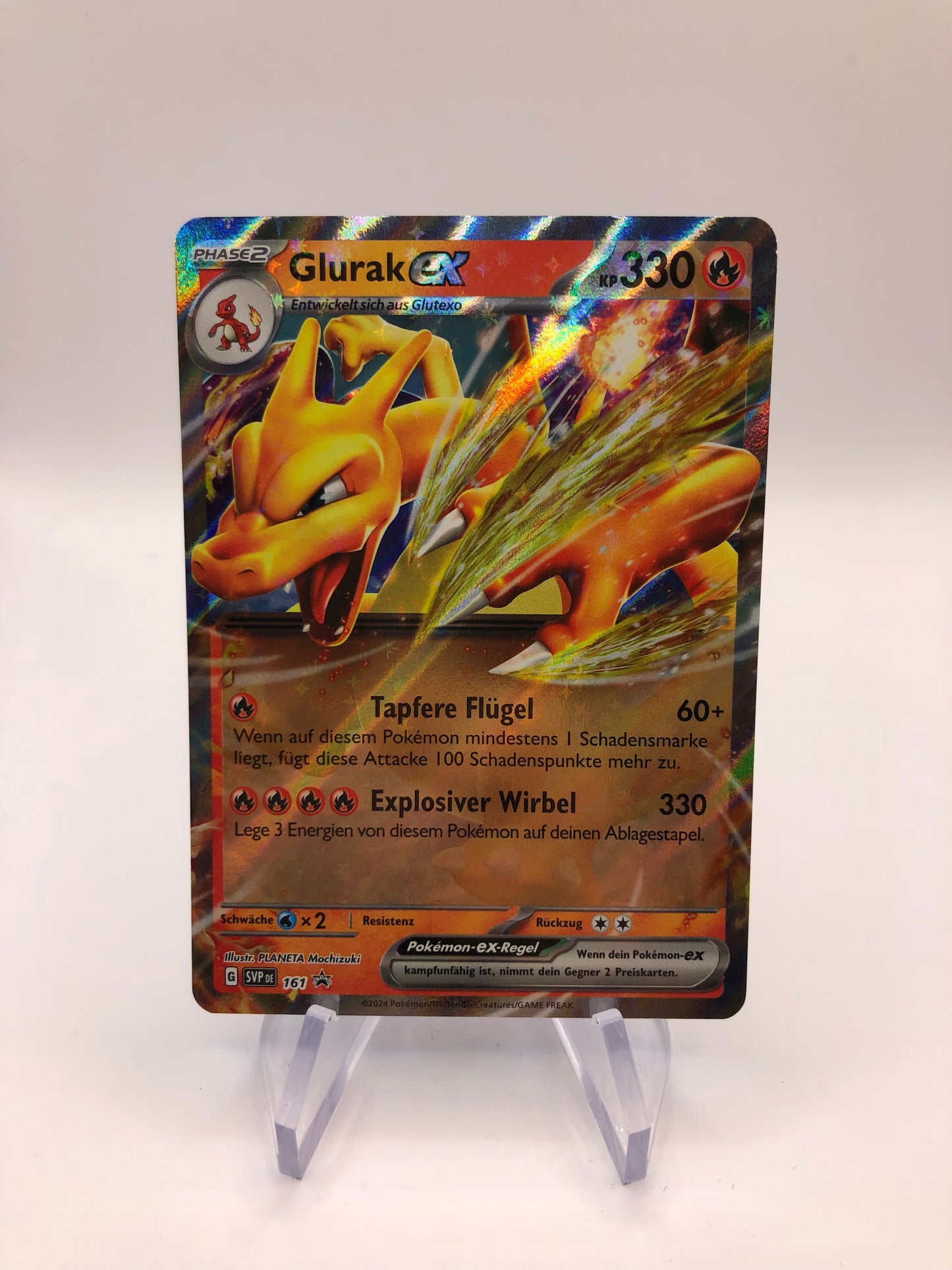 Pokemon Karte EX Promo Glurak 161 Deutsch