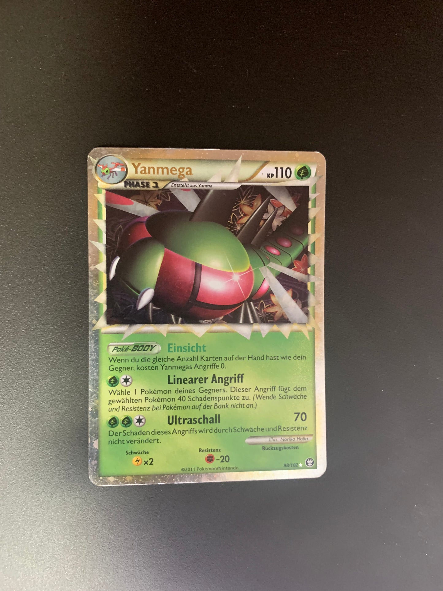 Pokemon Karte Prime Yanmega 98/102 Deutsch