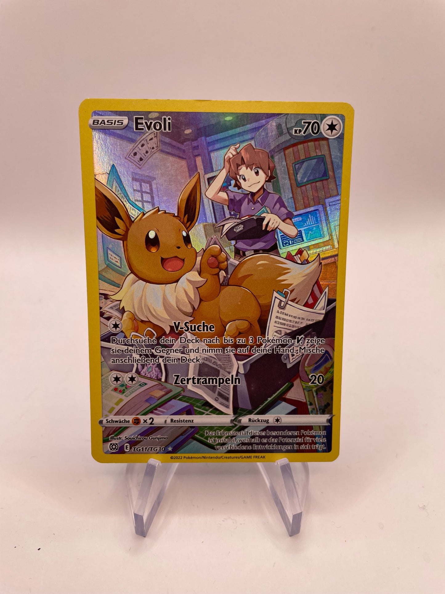 Pokemon Karte Art Rare evoli TG11/TG30 Deutsch