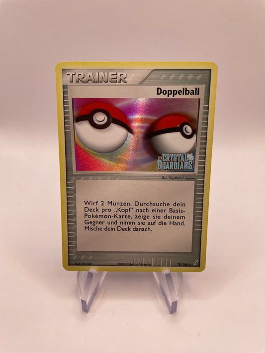 Pokemon Karte Stamp Doppelball 78/100 Deutsch