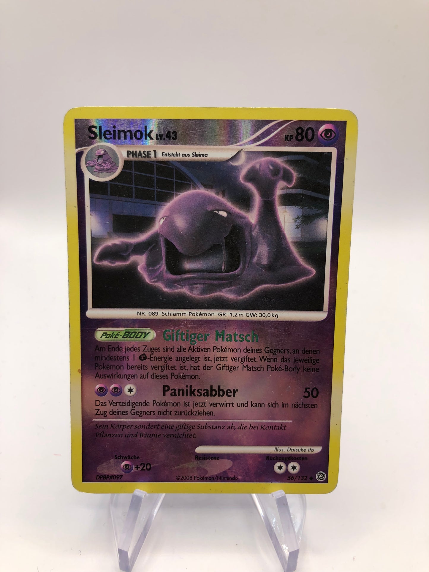 Pokemon Karte Revers Sleimok 56/132 Deutsch