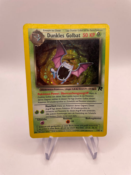Pokemon Karte Holo Rocket Dunkles Golbat 7/82 Deutsch