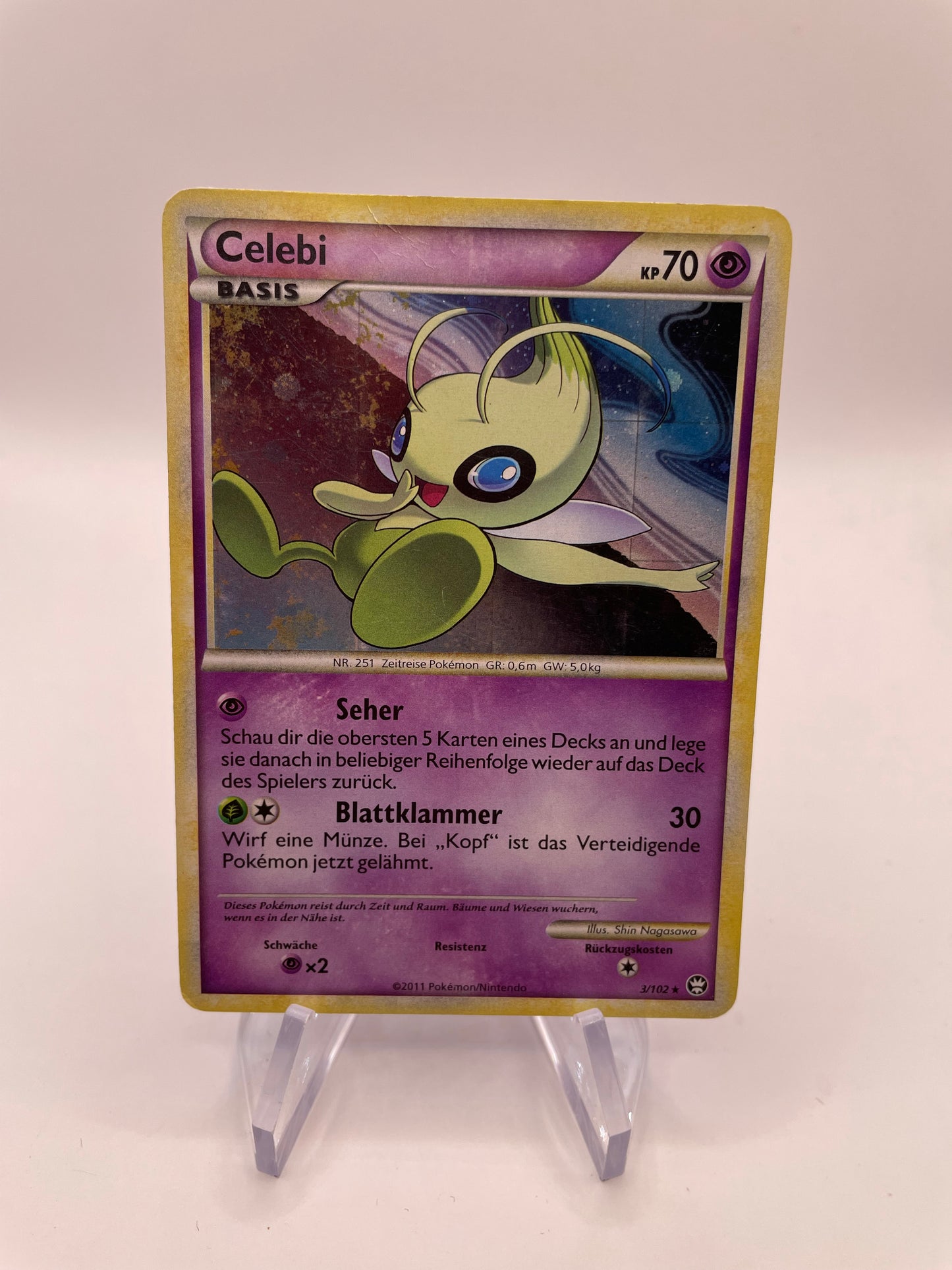 Pokemon Karte Holo Celebi 3/102 Deutsch