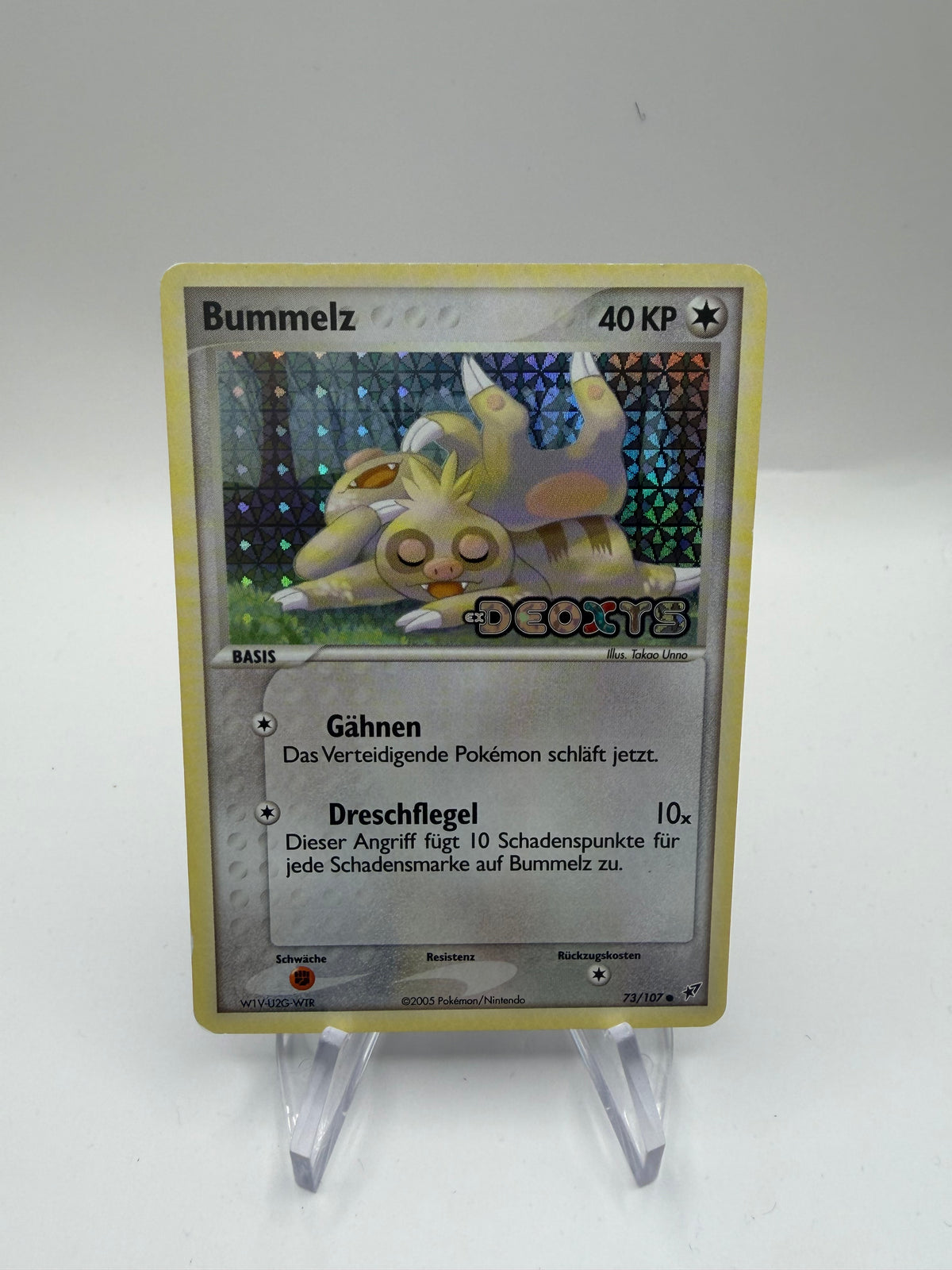Pokemon Karte Stamp Bummelz 73/107 Deutsch