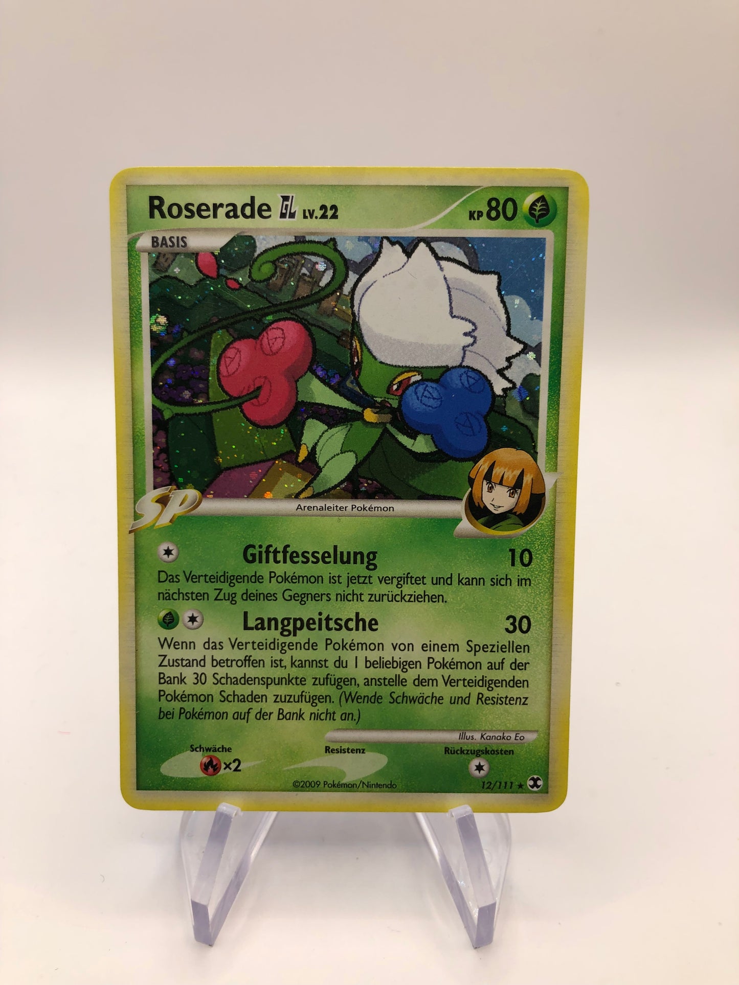 Pokemon Karte holo Roserade 12/111 Deutsch