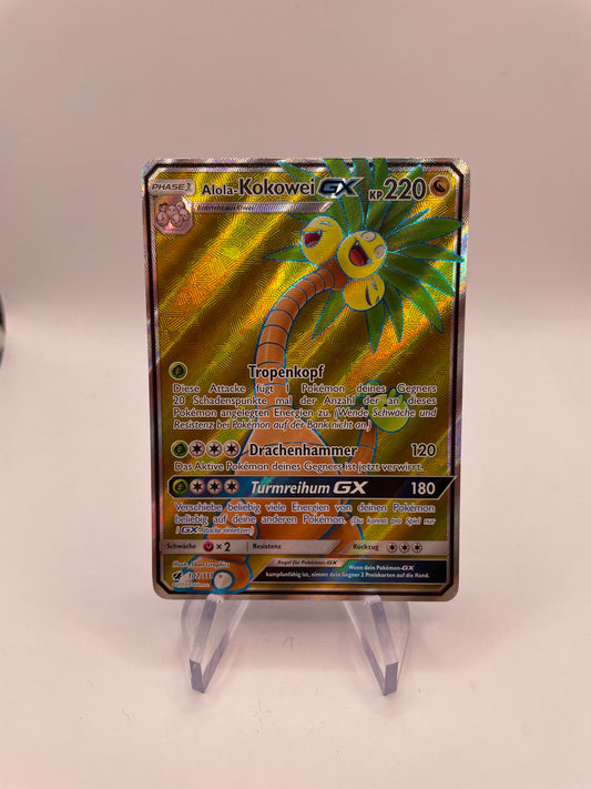 Pokemon Karte GX Kokowei 107/111 Deutsch