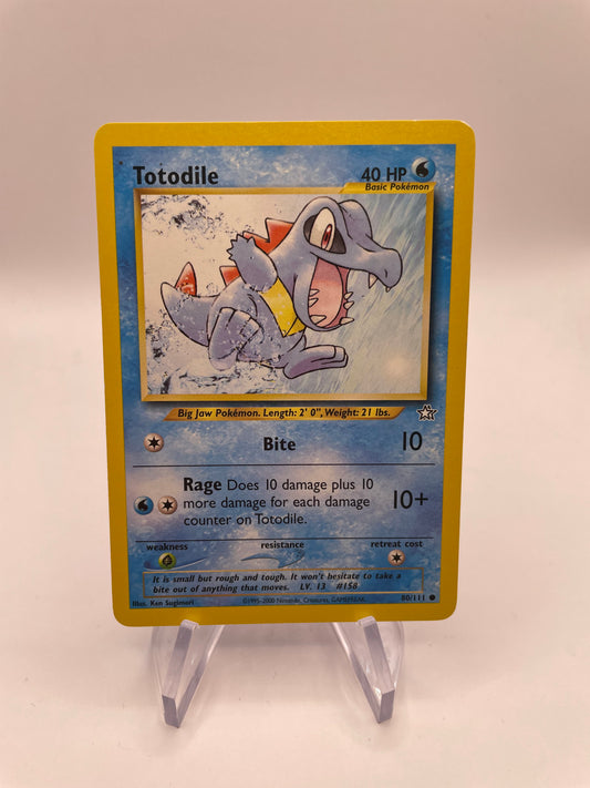 Pokemon Karte Neo Genesis Totodile 80/111 Englisch