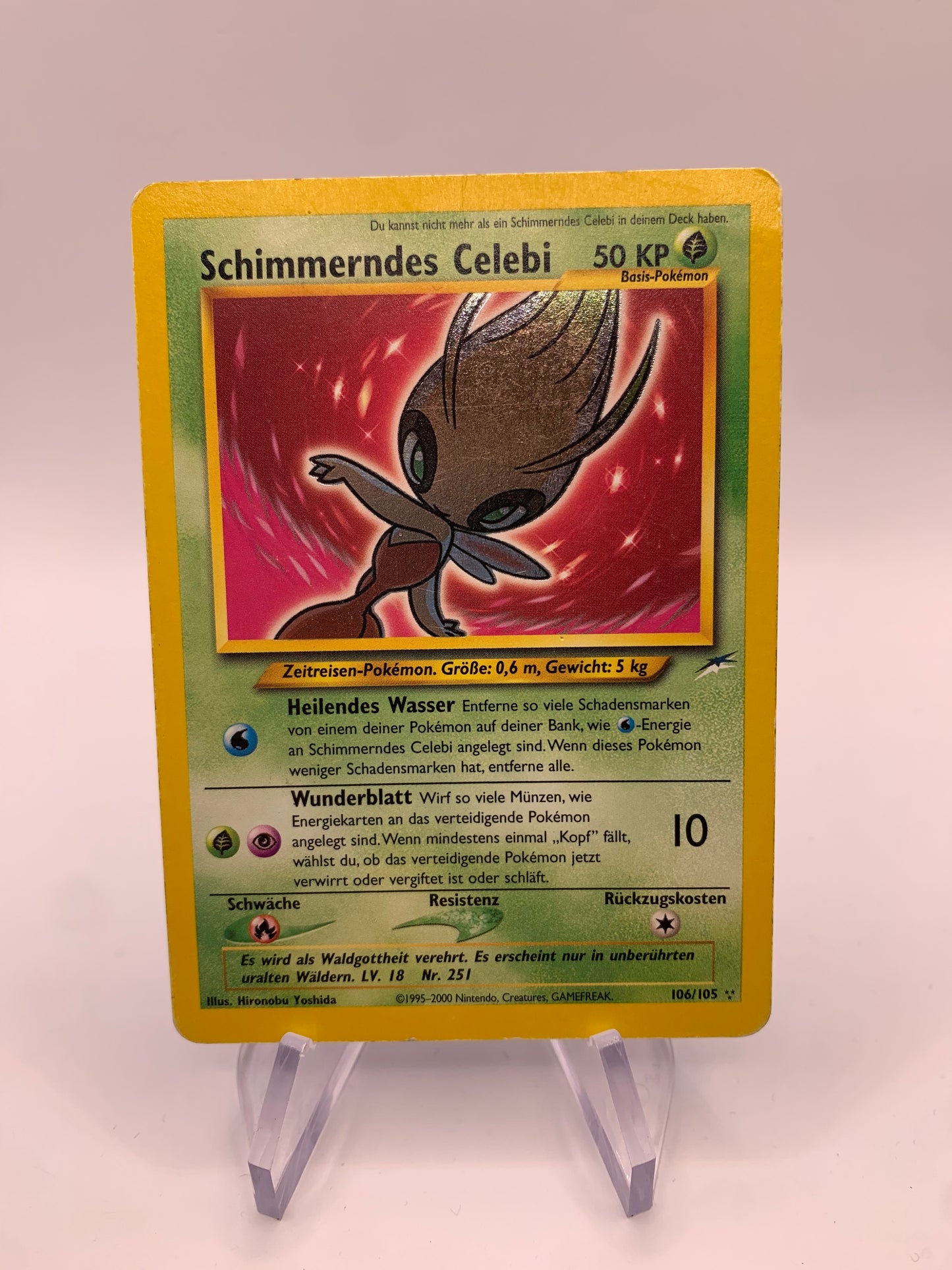 Pokemon Karte Shiny Schimmerndes Celebi 106/105 Deutsch