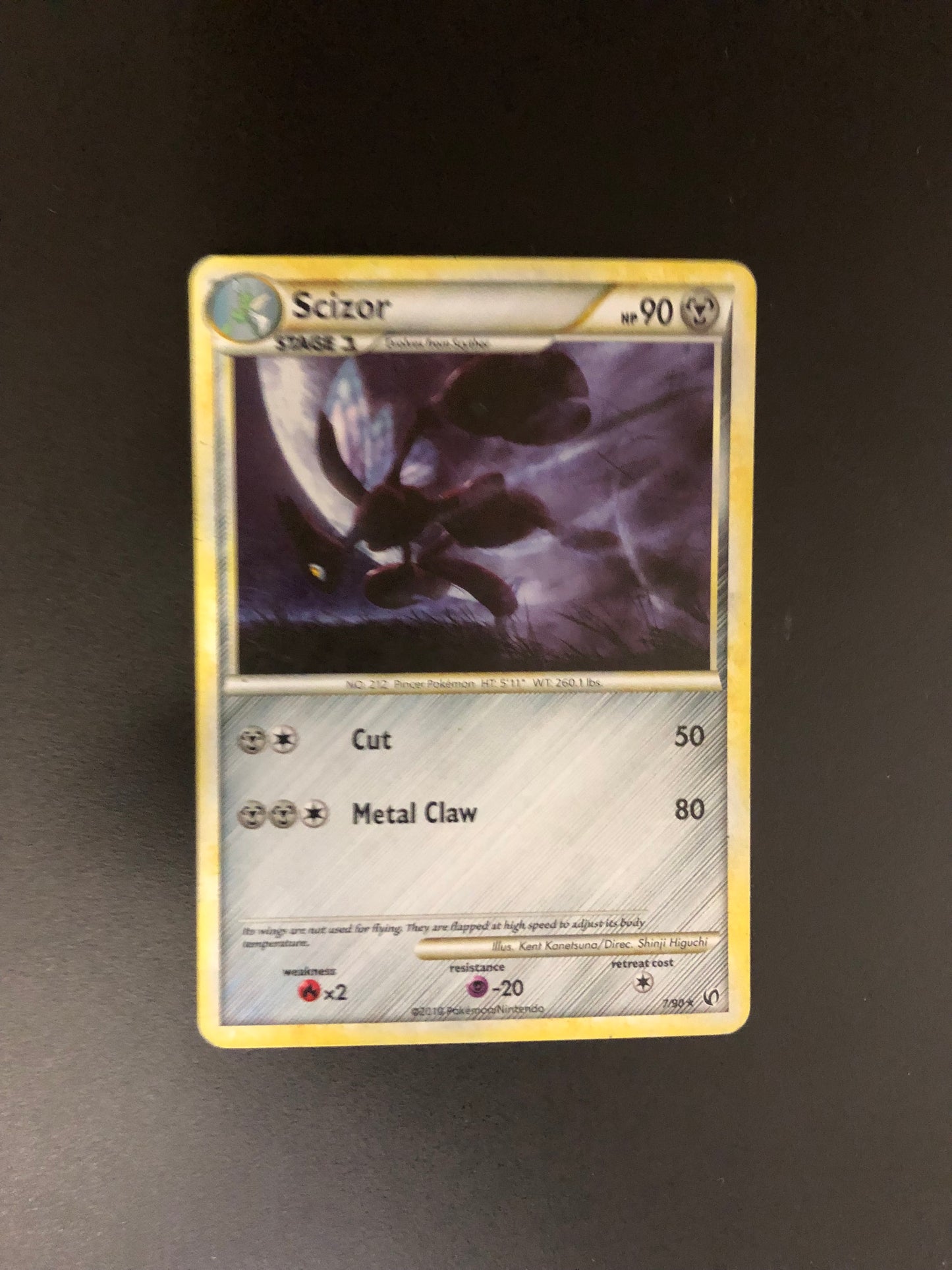 Pokemon Karte Revers Scherox 7/90 Englisch