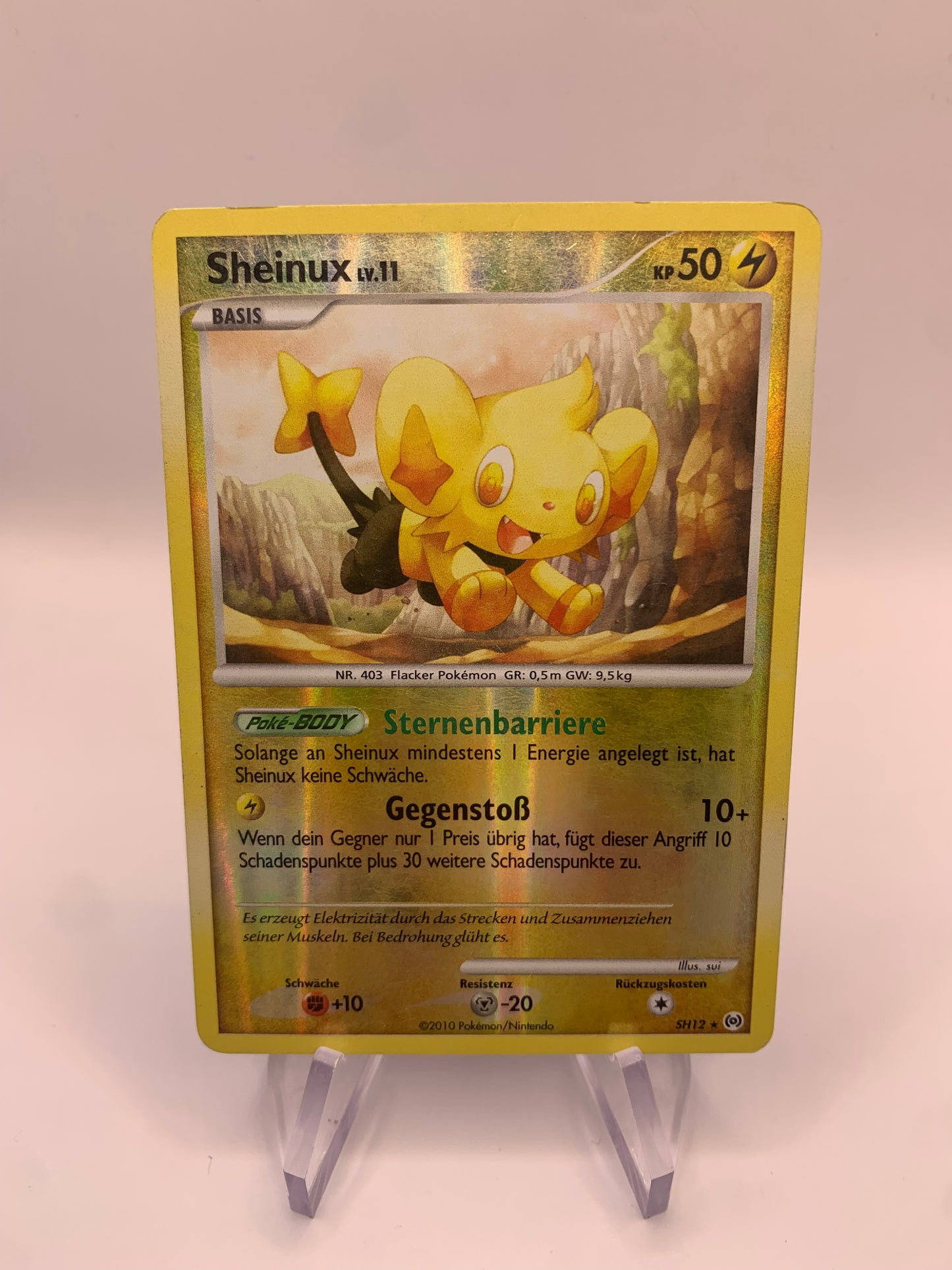 Pokemon Karte Shiny Sheinux SH12 Deutsch