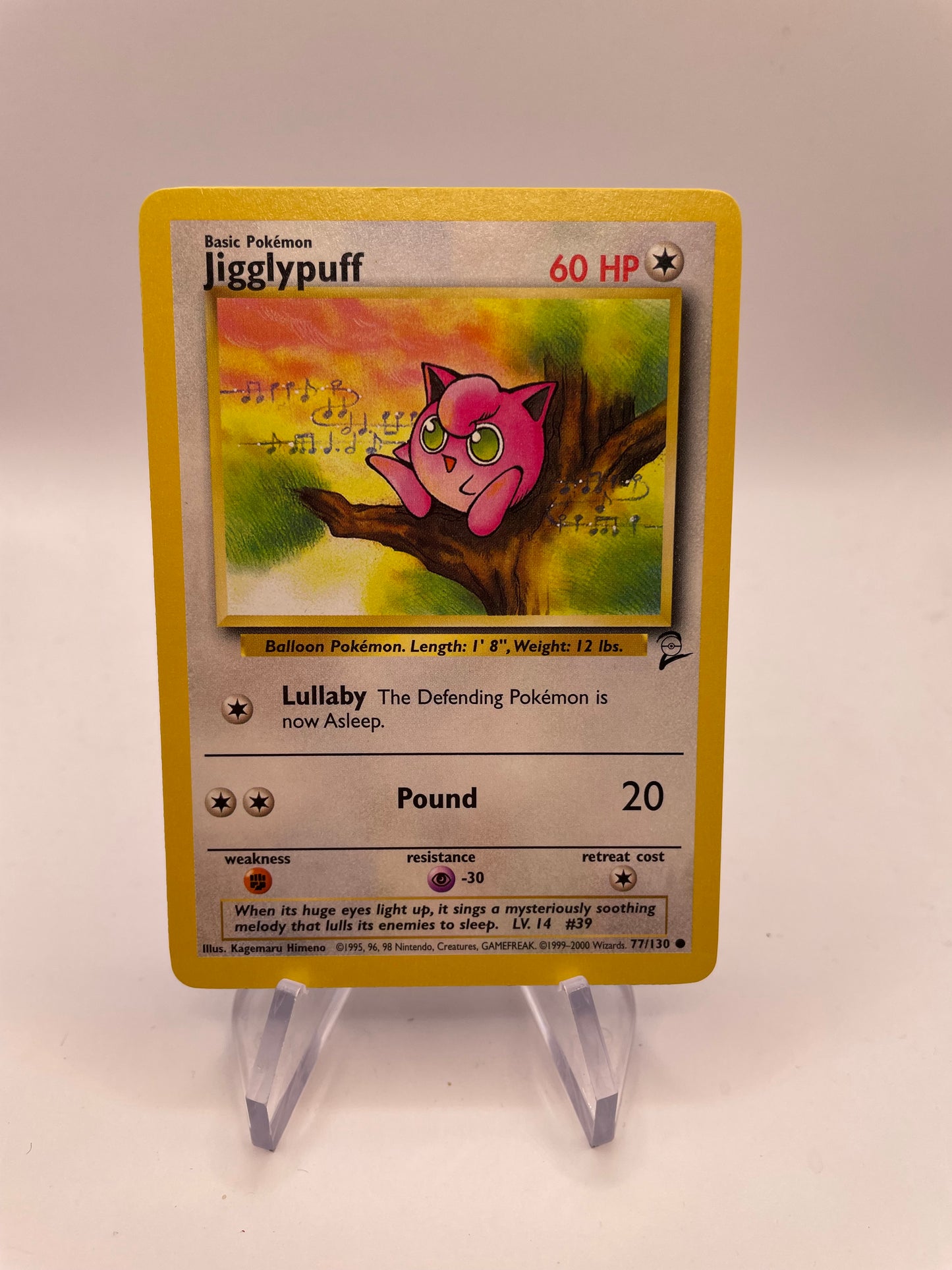 Pokemon Karte Base-Set 2 Jigglypuff 77/130 Englisch
