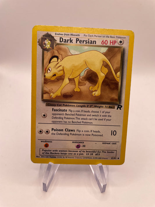 Pokemon Karte Rocket Dark Persian 42/82 Englisch