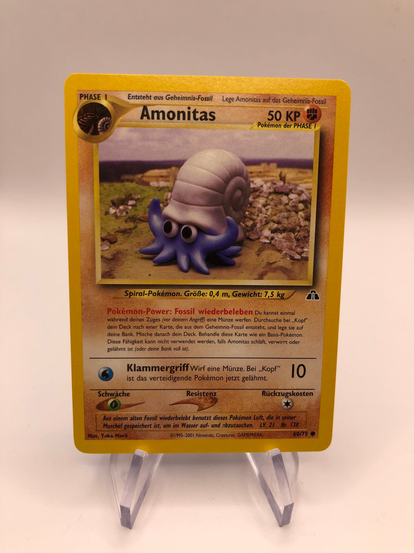 Pokemon Karte Neo Discovery Amonitas 60/75 Deutsch