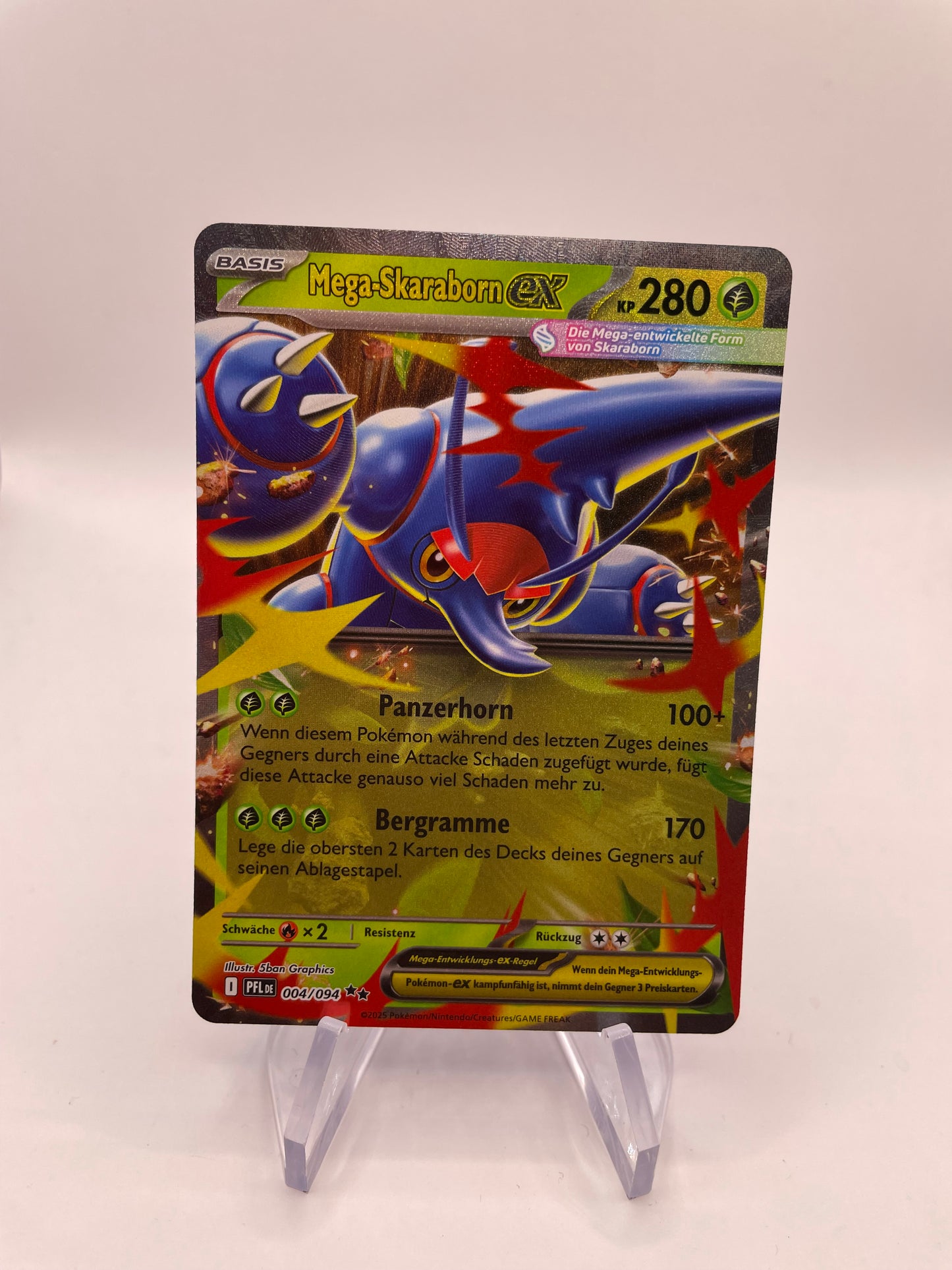 Pokemon Karte Mega-Skaraborn ex 4/94 Deutsch