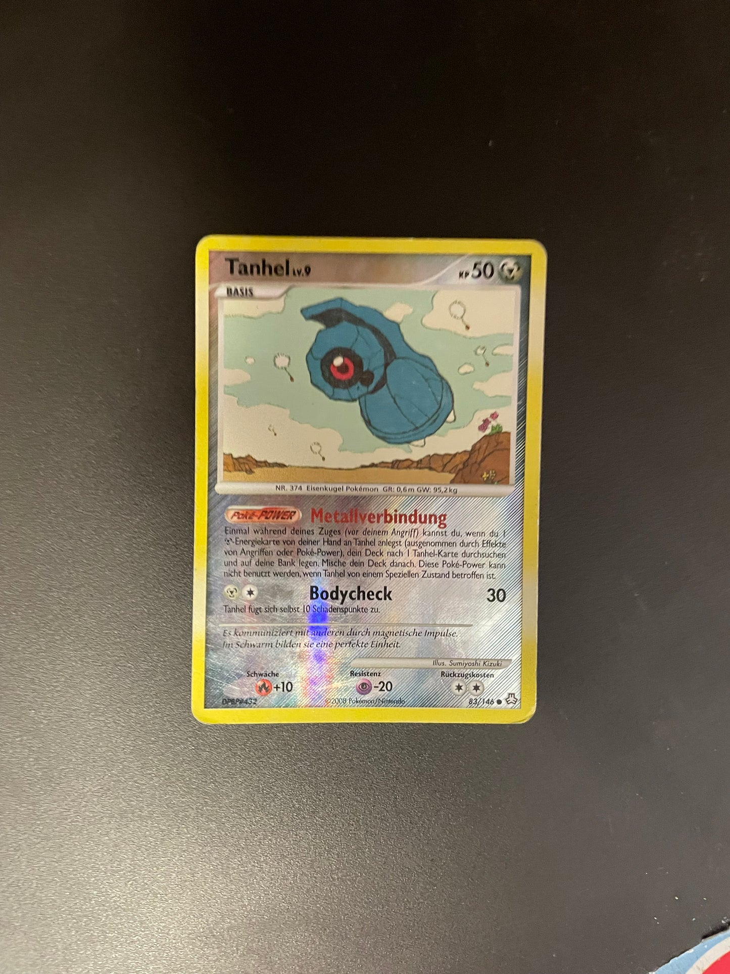 Pokémon Karte Reverse Tanhel 83/146 Deutsch