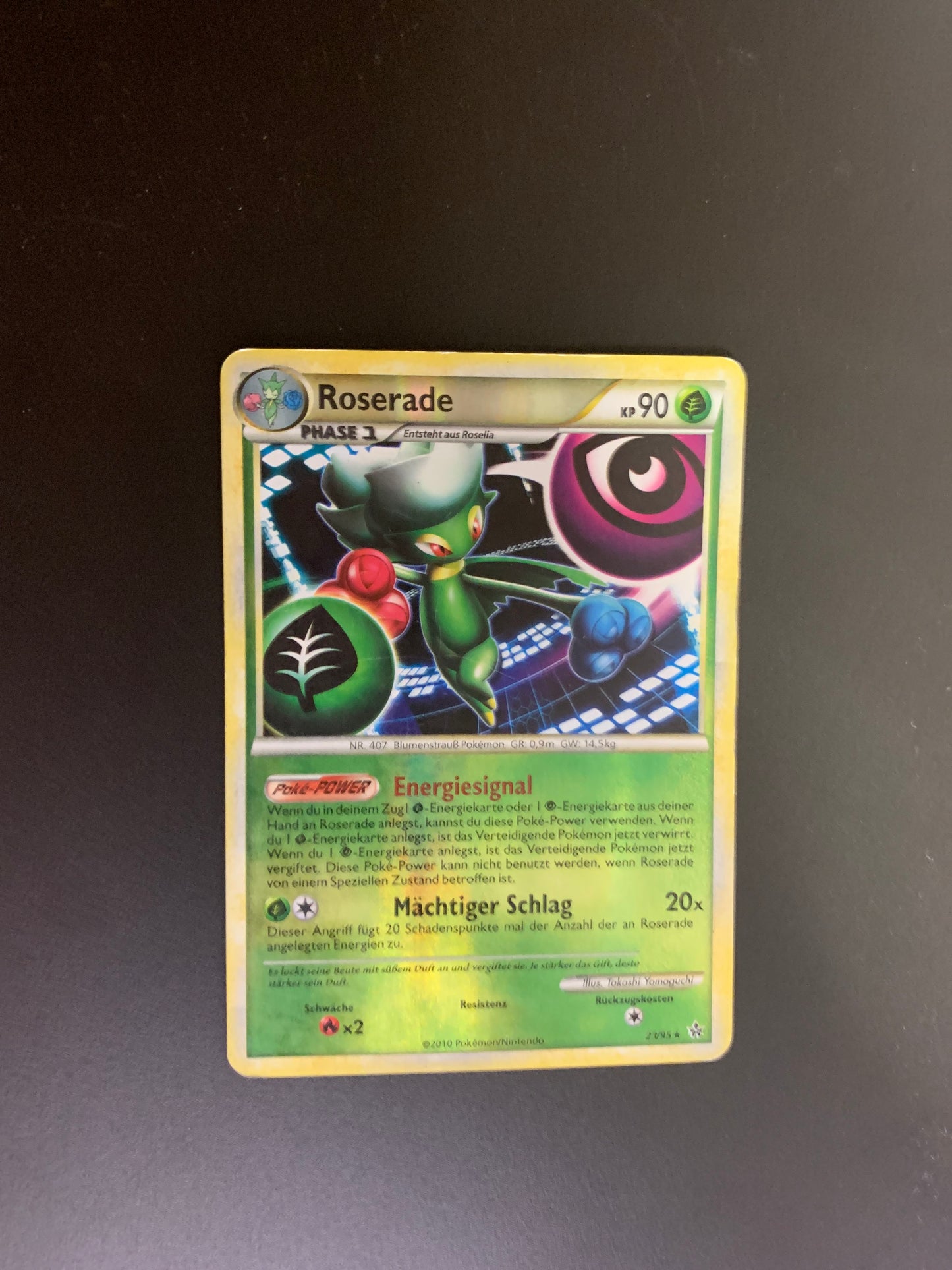 Pokemon Karte Reverse Roserade 23/95 Deutsch