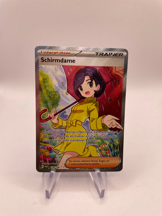 Pokemon Karte Trainer Schirmdame 238/182 Deutsch