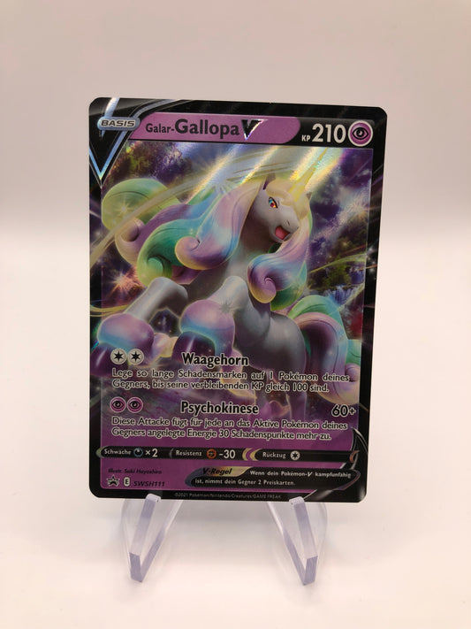 Pokemon Karte V Promo Gallopa SWSH111 Deutsch