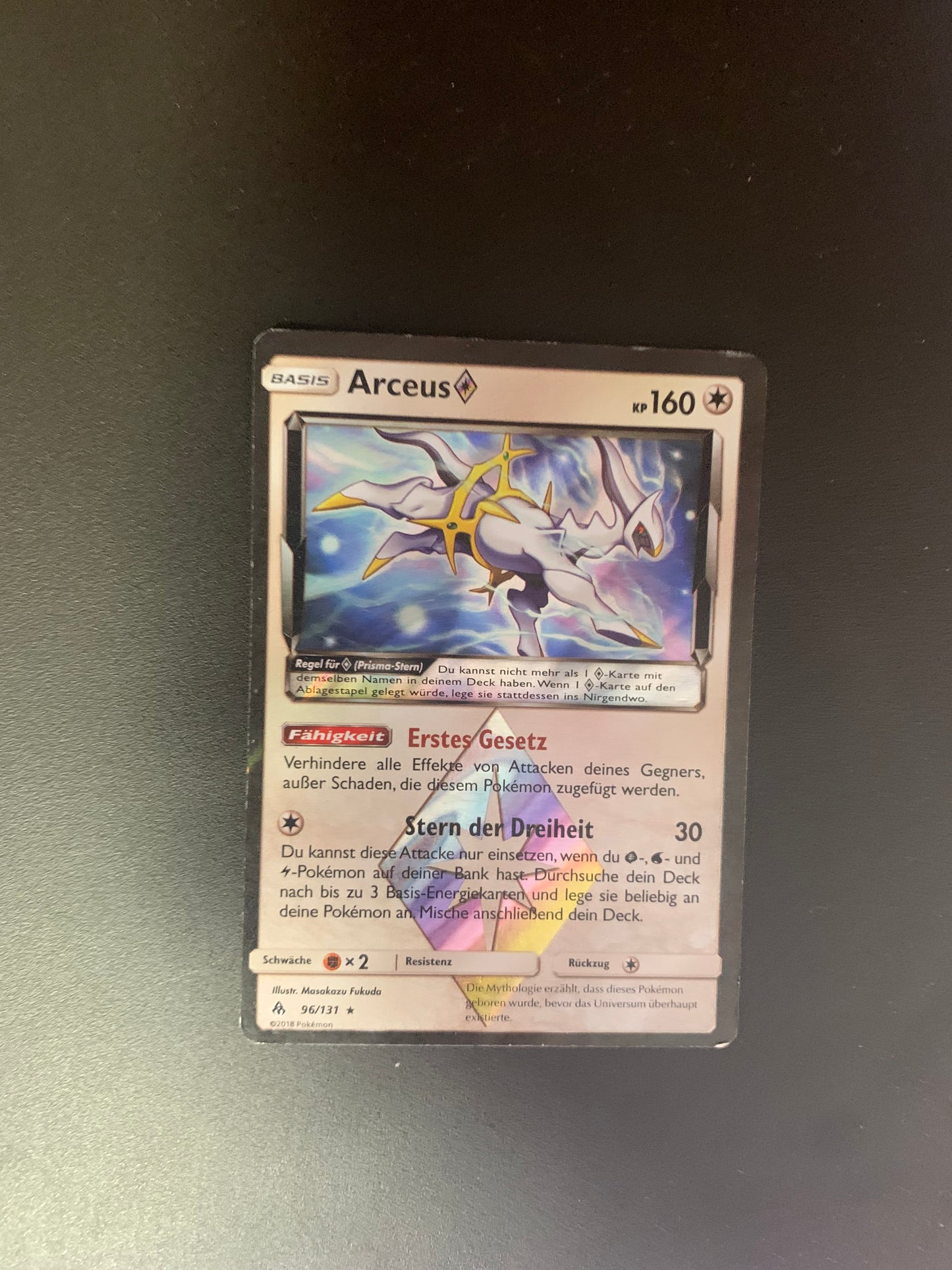 Pokemon Karte  Holo Arceus 96/131 Deutsch