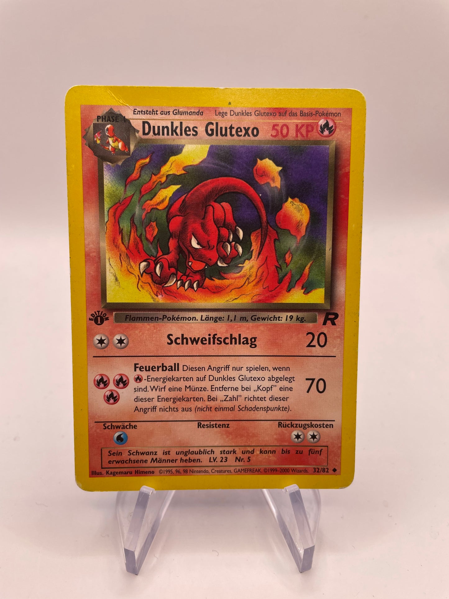 Pokemon Karte Rocket Dunkles Glutexo 32/82 Deutsch