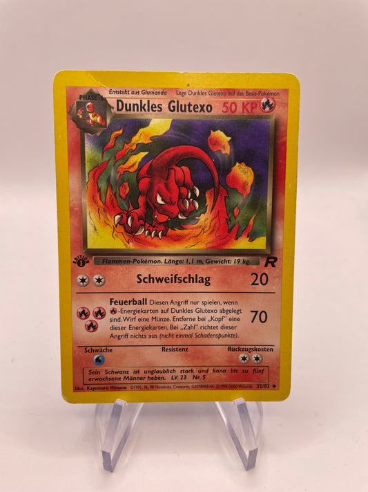 Pokemon Karte Rocket Dunkles Glutexo 32/82 Deutsch