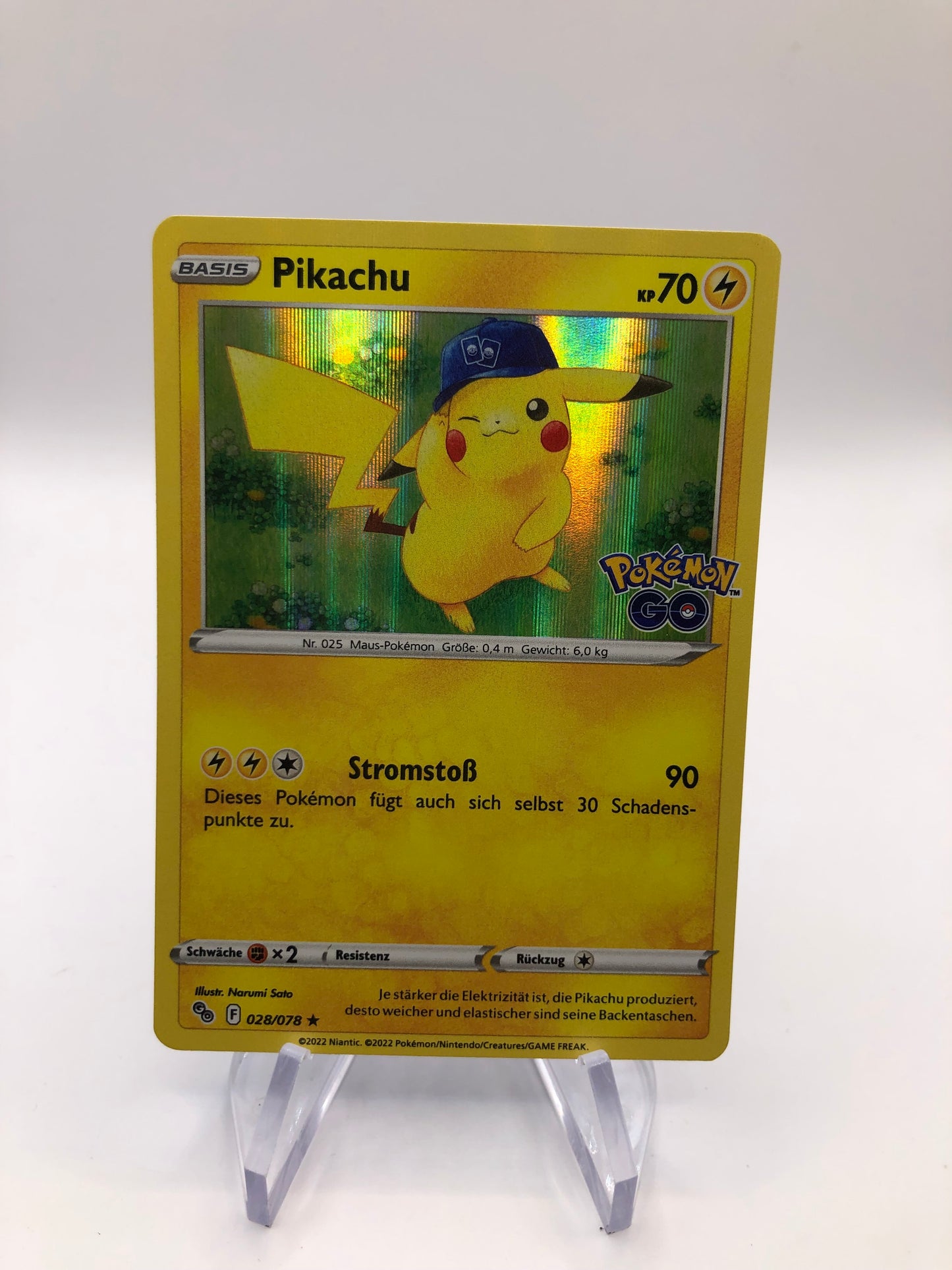 Pokemon Karte Revers pikachu 28/78  Deutsch