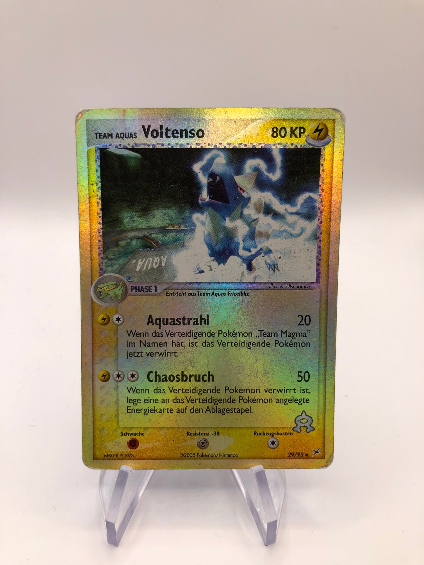 Pokemon Karte Revers Voltenso 29/95 Deutsch