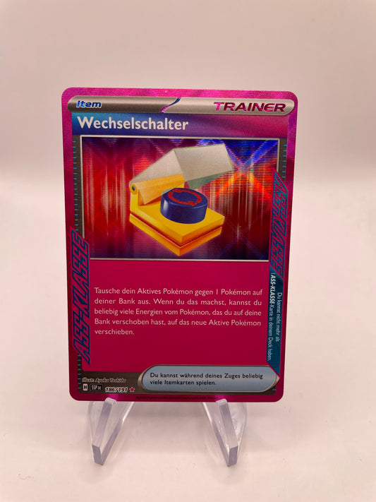 Pokemon Karte Trainer Wechselschalter 186/191 Deutsch