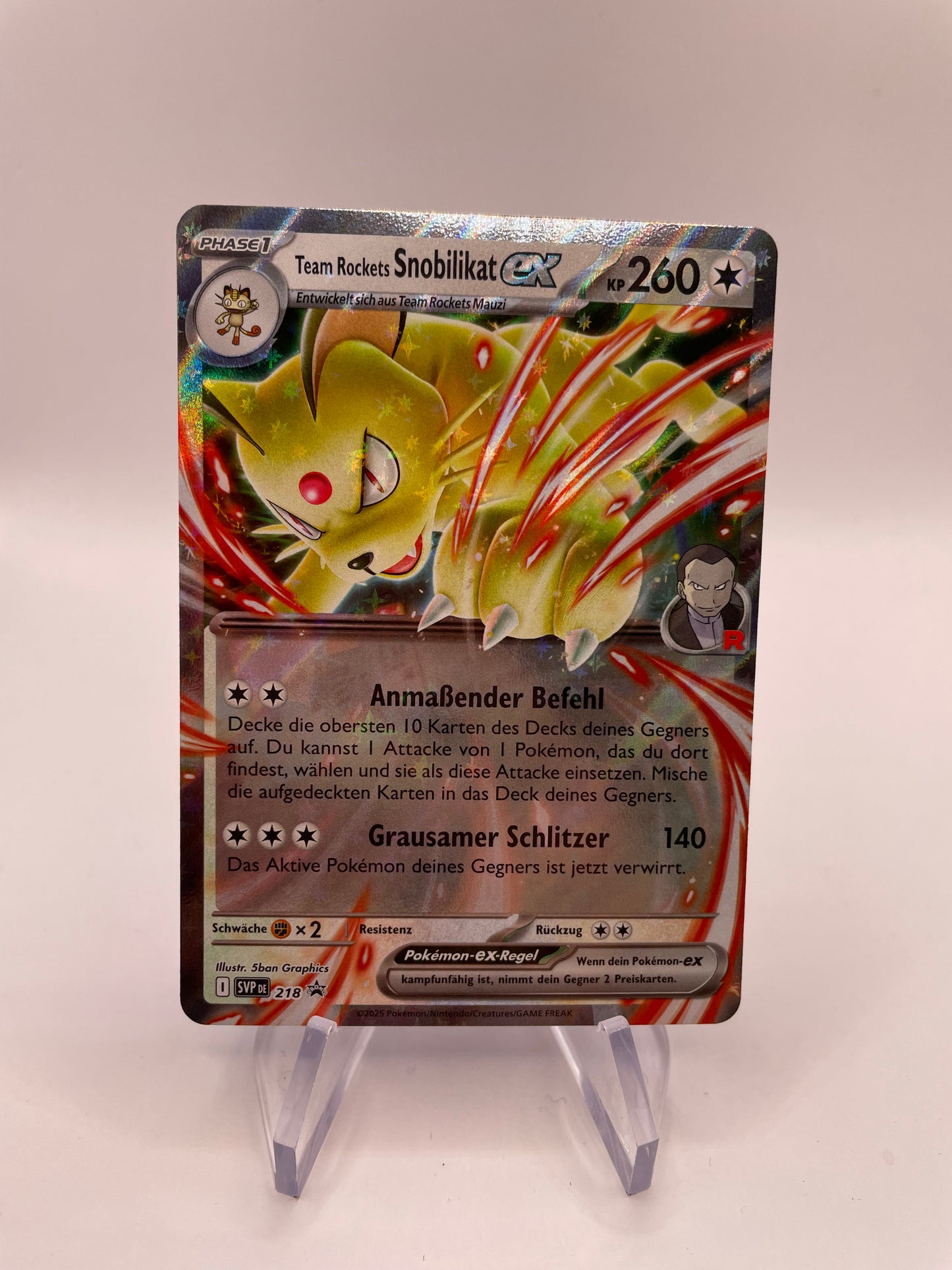 Pokemon Karte Snobilikat ex 218 Deutsch