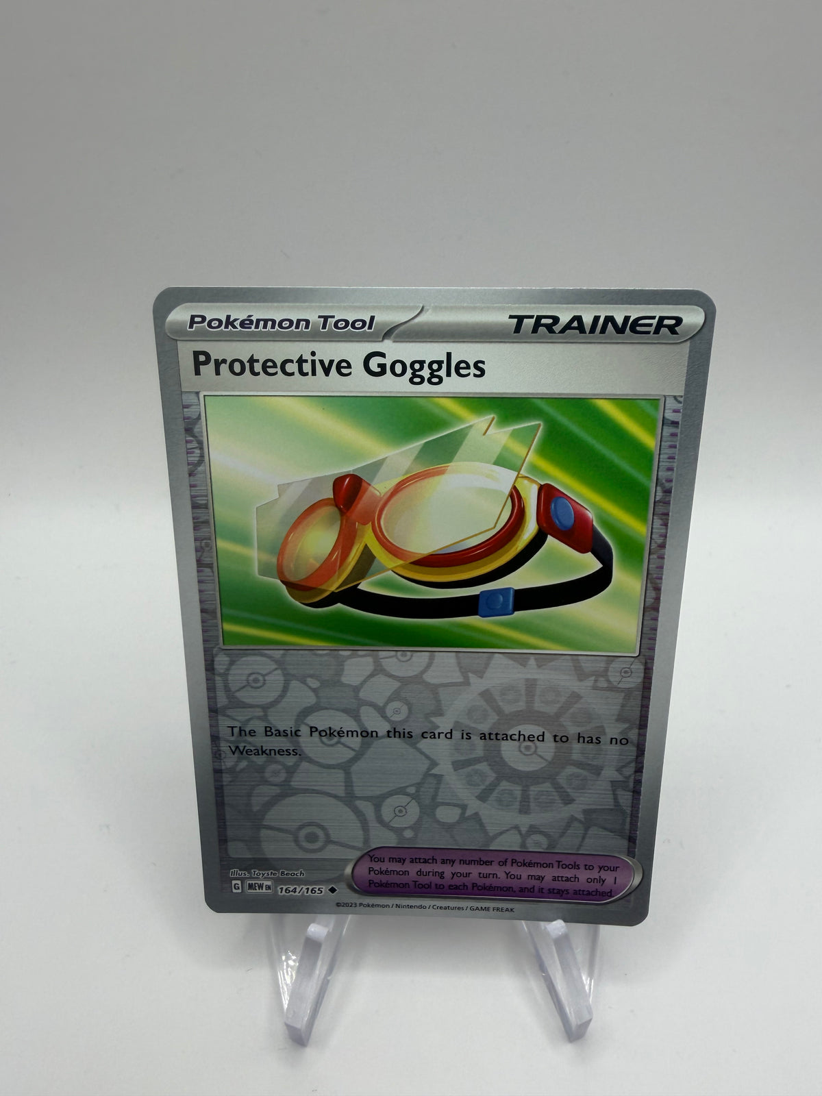 Pokemon Karte Reverse 151 Protective Goggles 164/165 Englisch