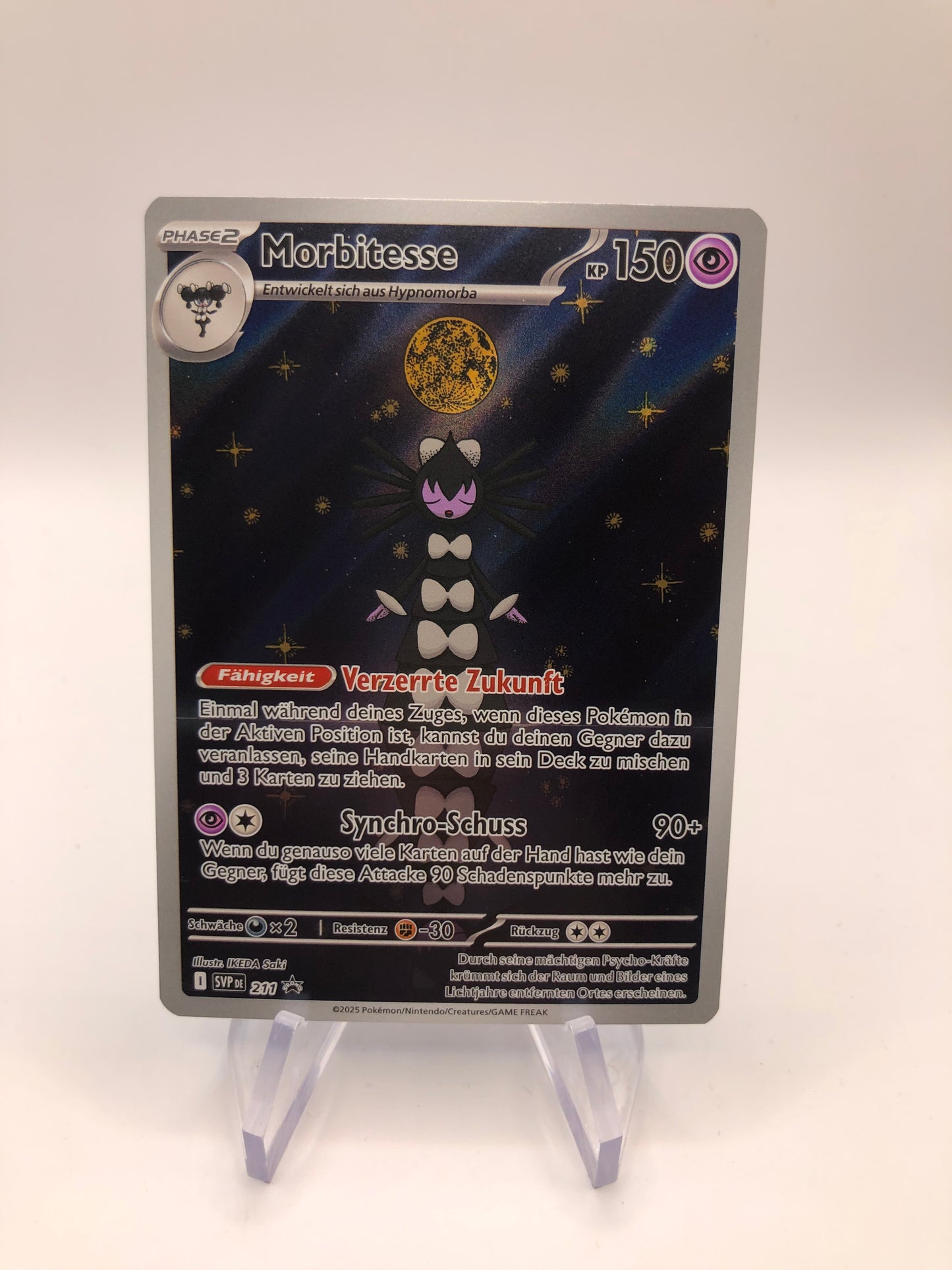 Pokemon Karte Art Rare Promo Morbitesse 211 Deutsch
