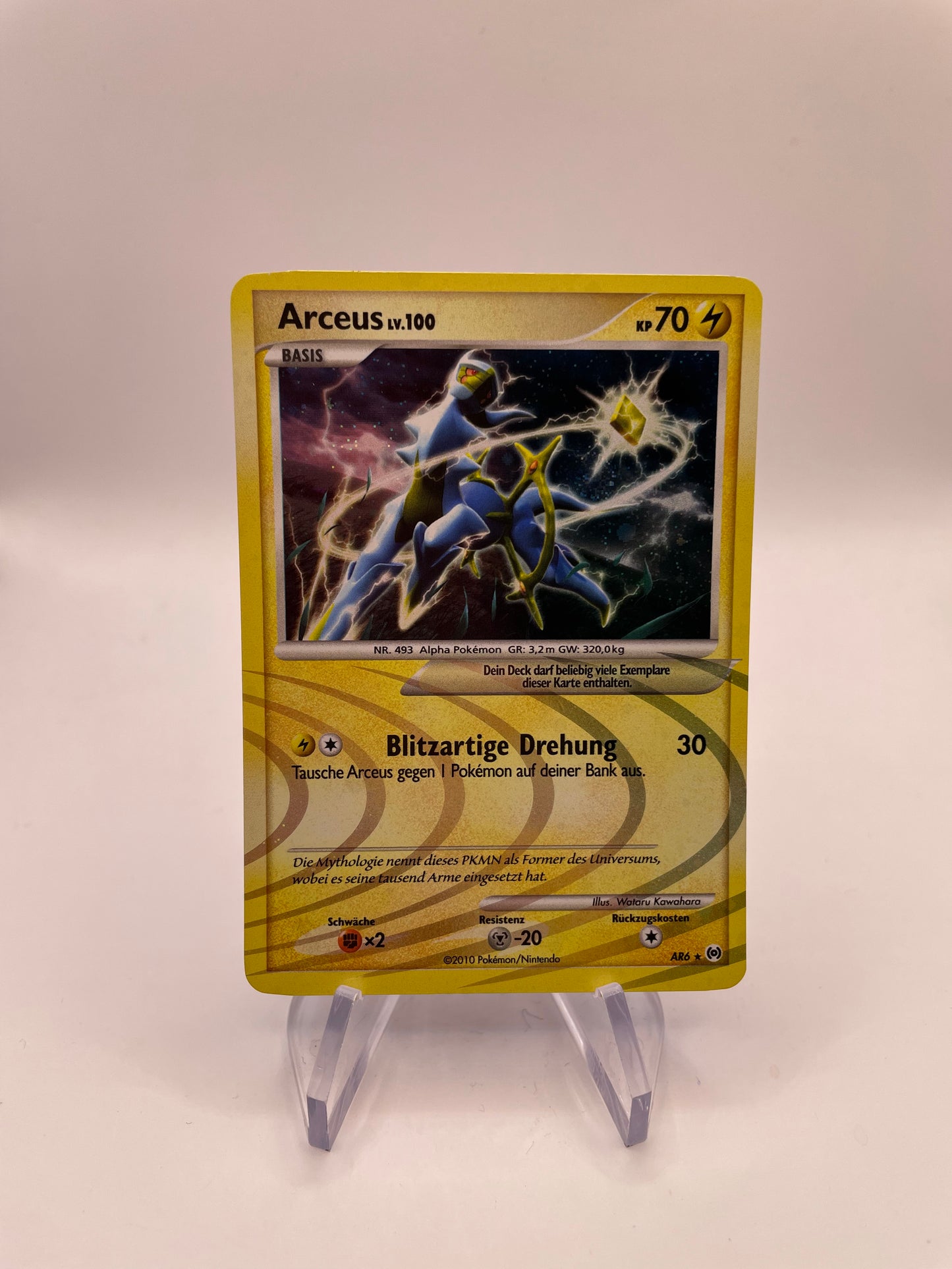 Pokemon Karte Holo Arceus AR6 Deutsch