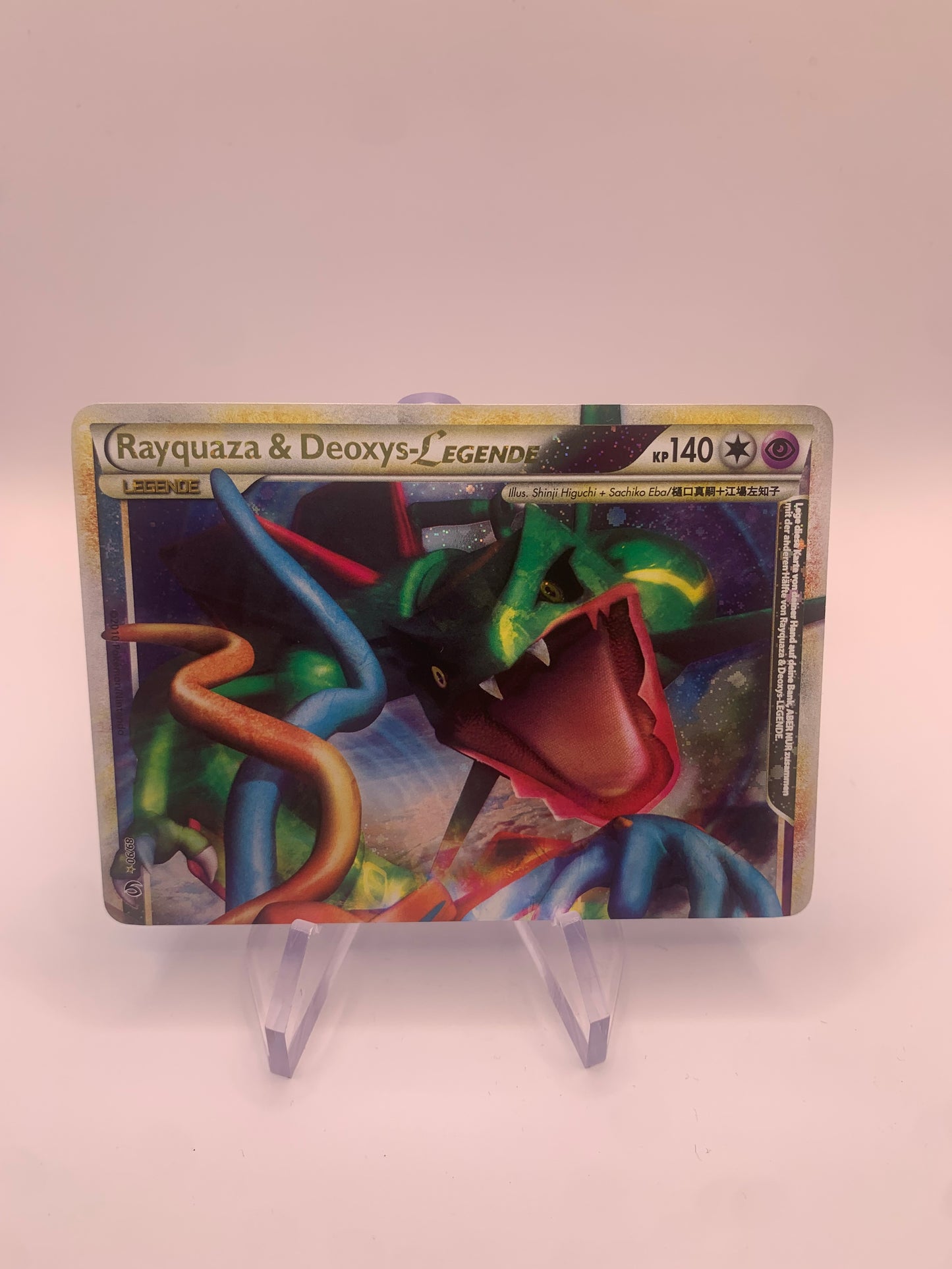 Pokemon Karte Legende Rayquaza & Deoxys 89/90 Deutsch