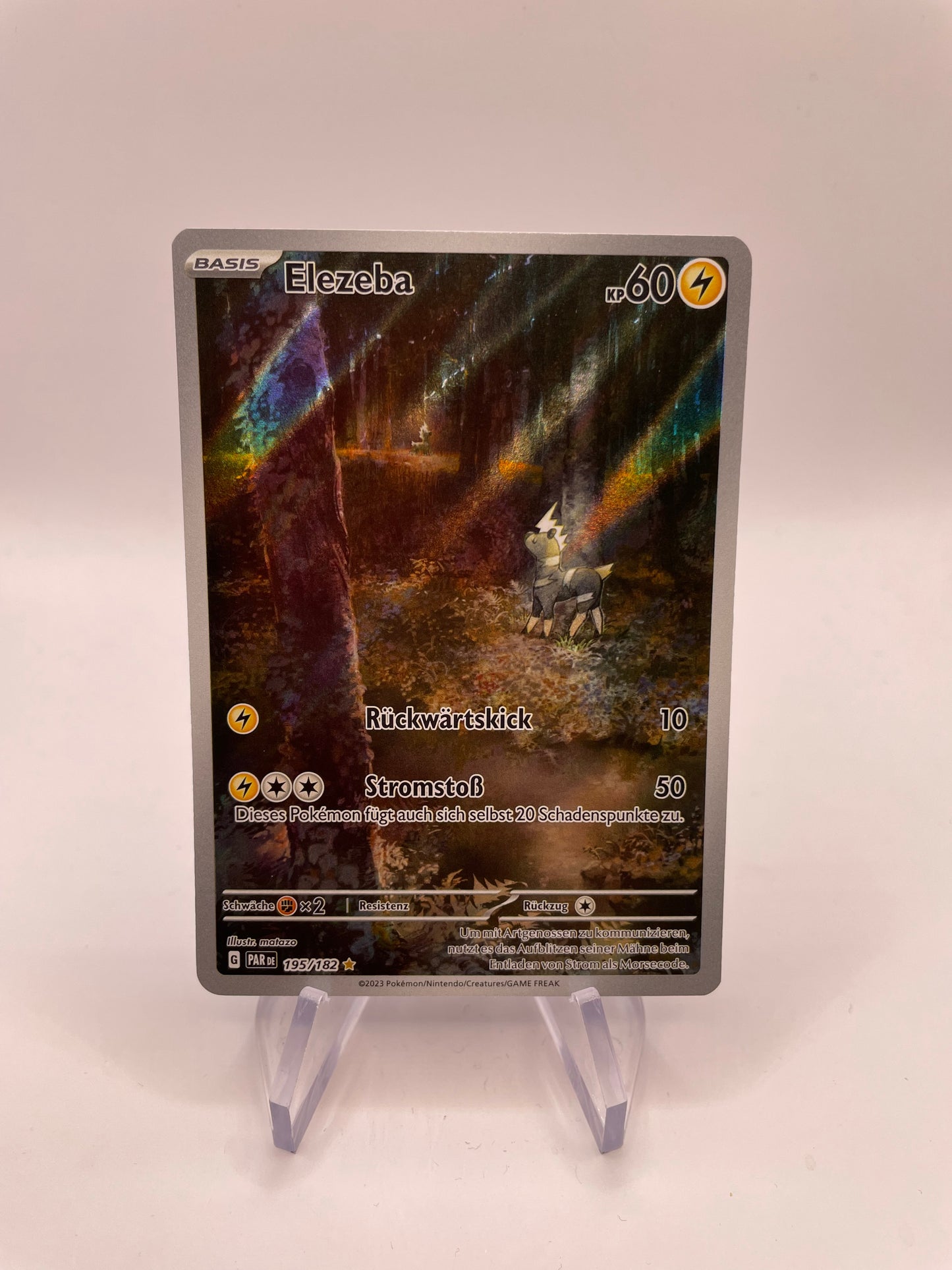 Pokemon Karte Art-Rare Elezeba 195/182 Deutsch
