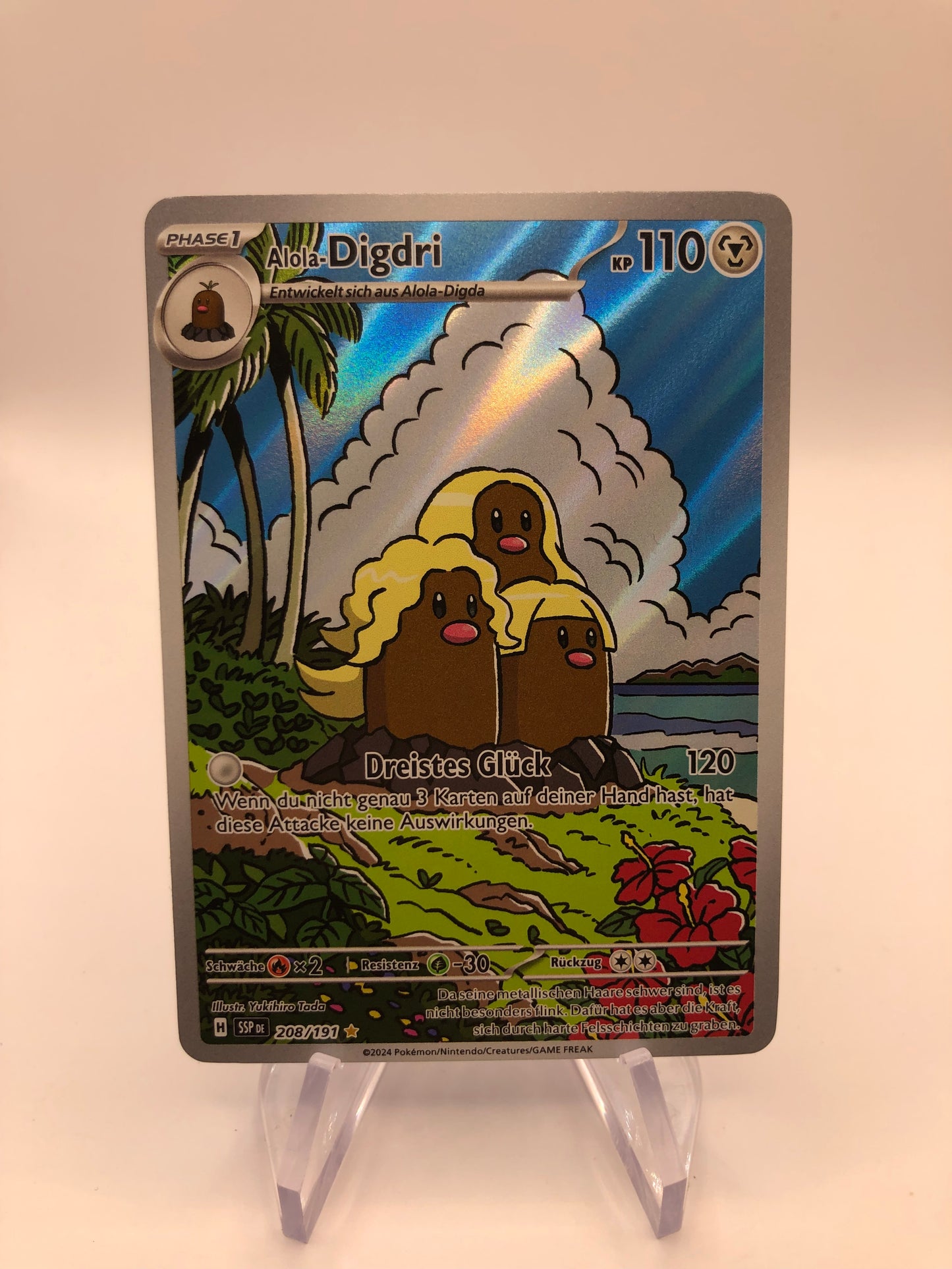 Pokemon Karte Art-Rare Digdri 208/191 Deutsch