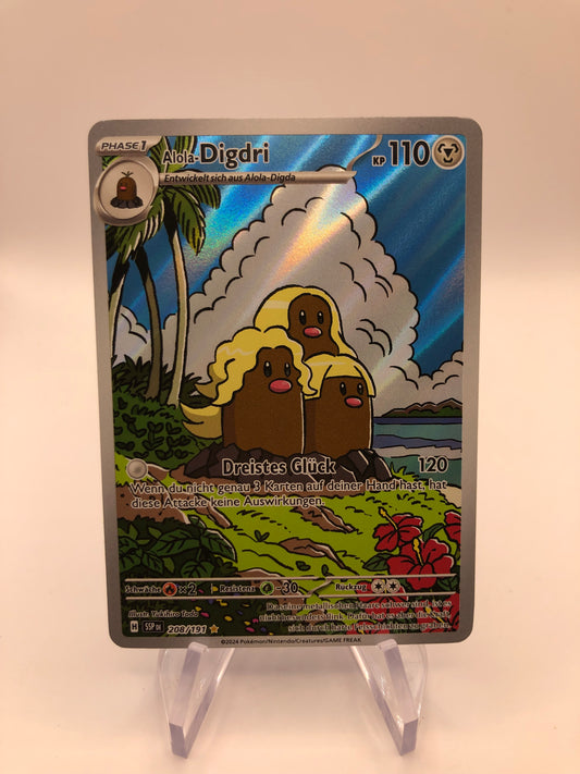Pokemon Karte Art-Rare Digdri 208/191 Deutsch