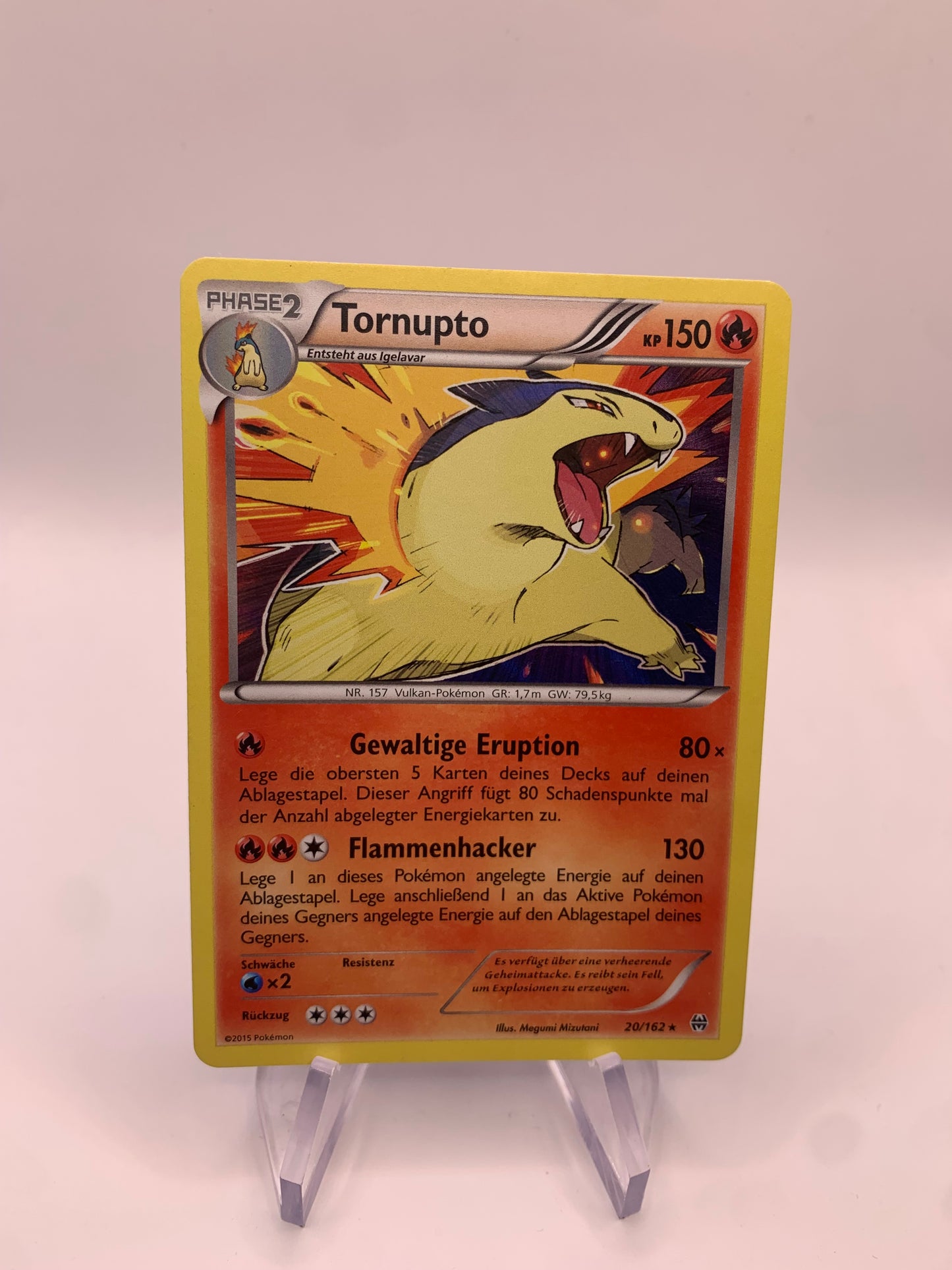 Pokemon Karte Tornupto 20/162 Deutsch