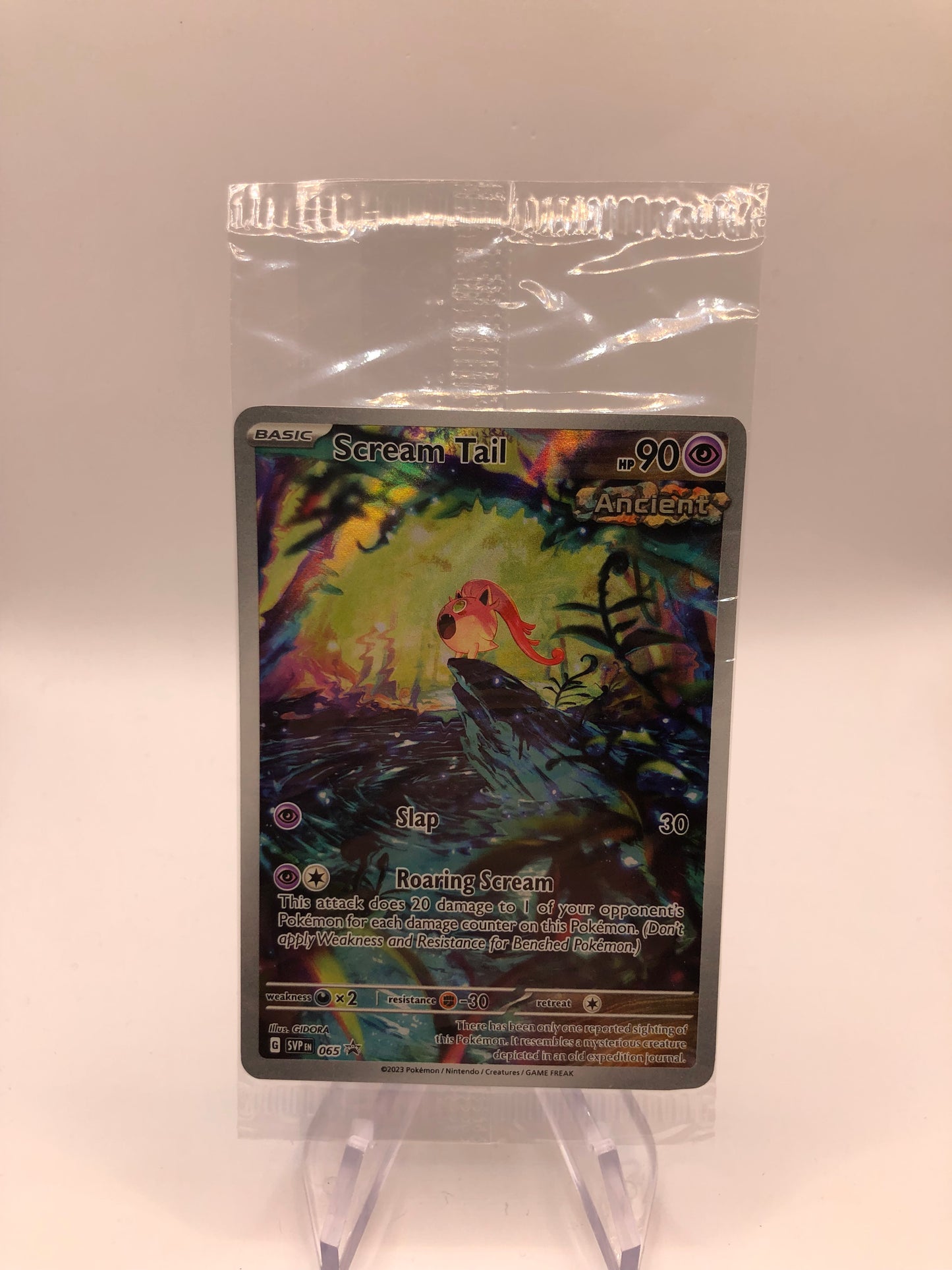 Pokemon Karte OVP Art Rare Promo Scream Tail 65 Englisch