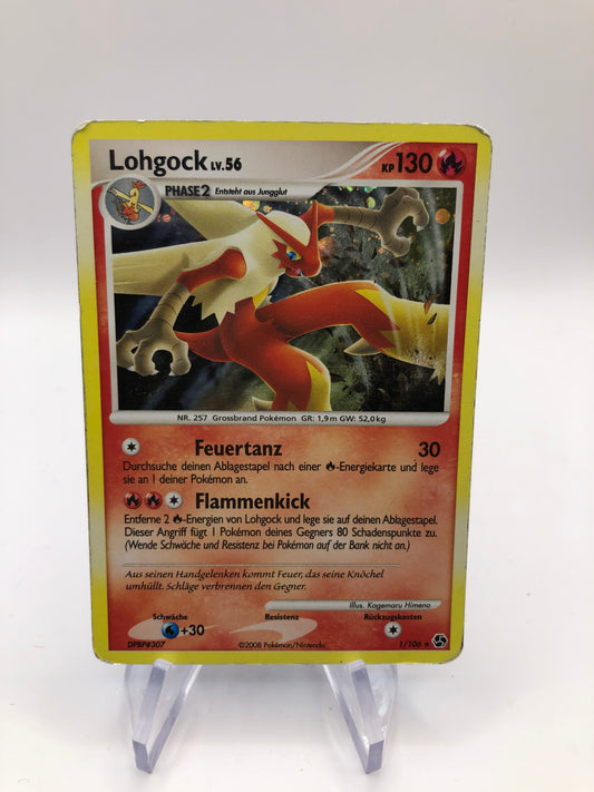 Pokemon Karte Holo Lohgock 1/106 Deutsch