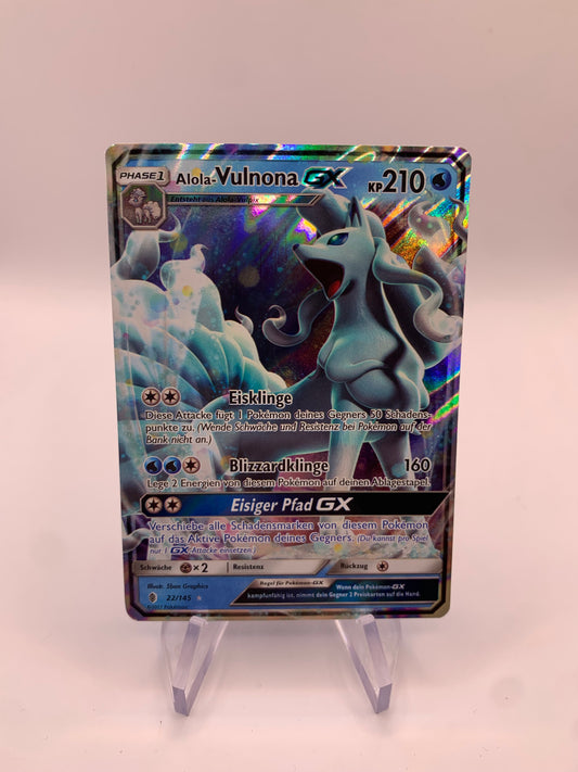 Pokemon Karte GX Vulnona 22/145 Deutsch