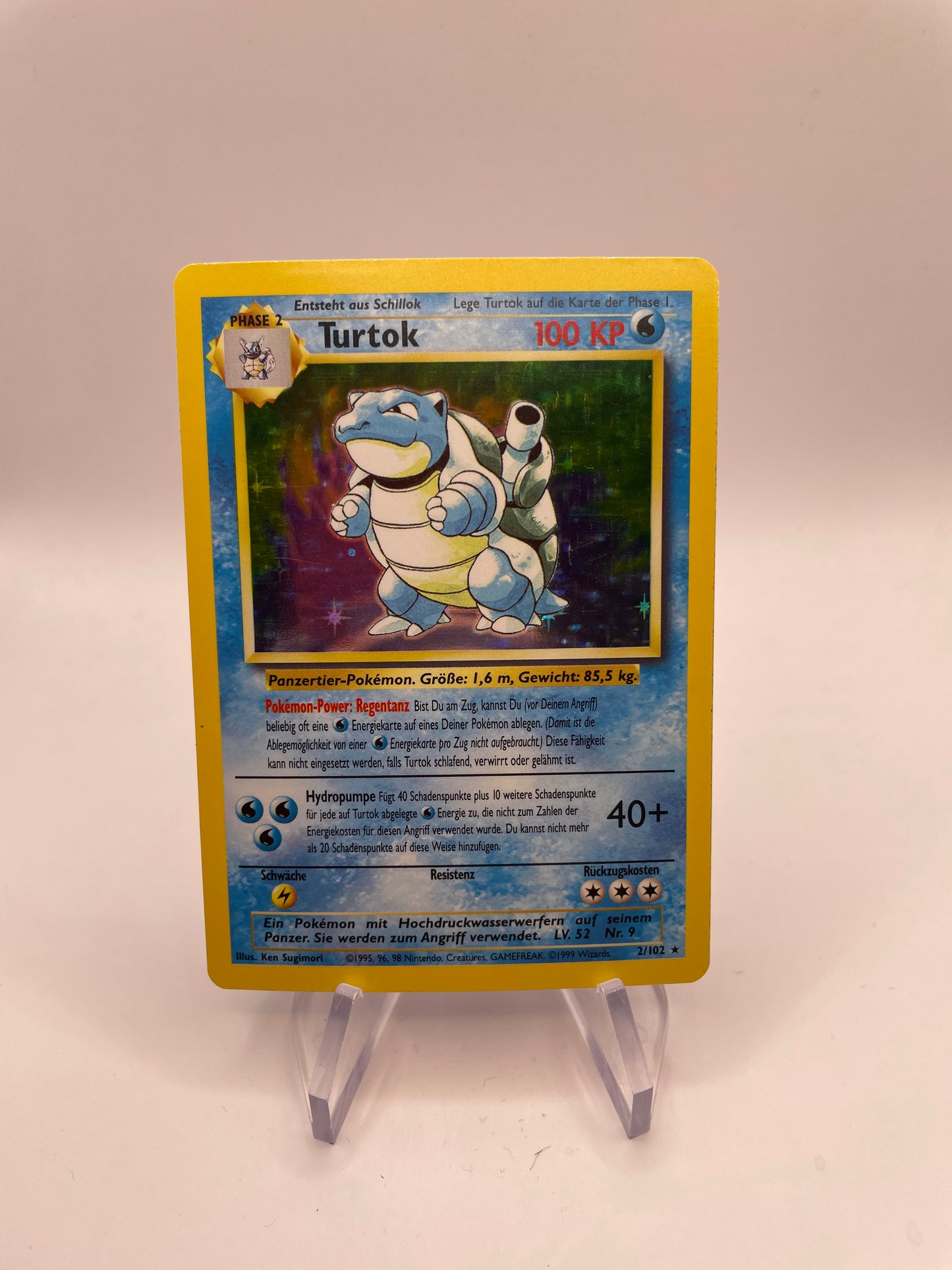 Pokemon Karte Holo Turtok 2/102 Deutsch
