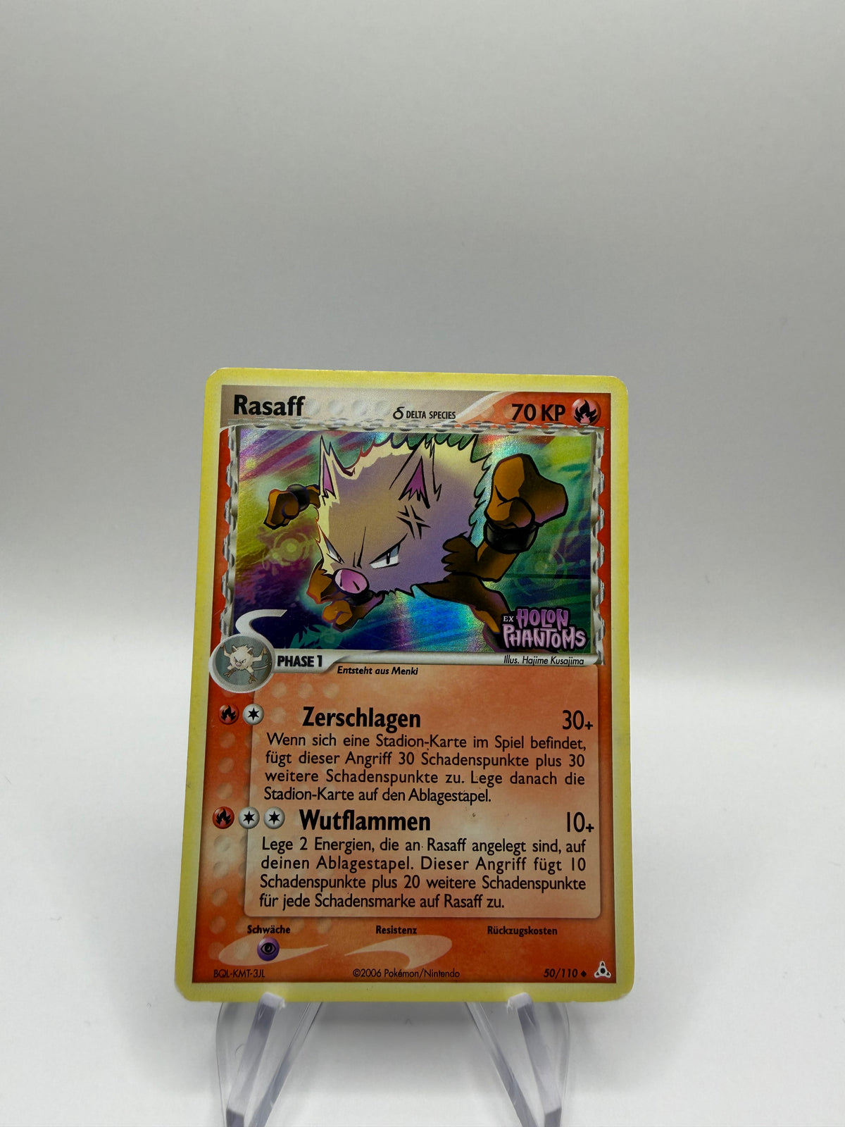 Pokemon Karte Stamp Delta Species Rasaff 50/110 Deutsch