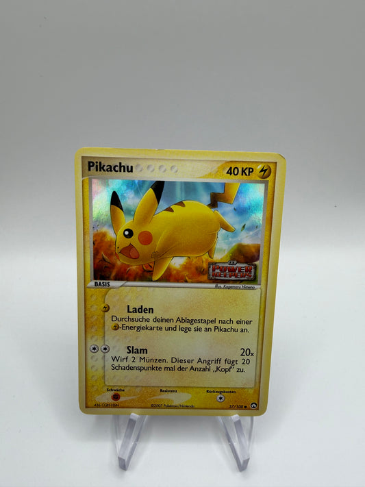 Pokemon Karte Stamp Pikachu 57/108 Deutsch